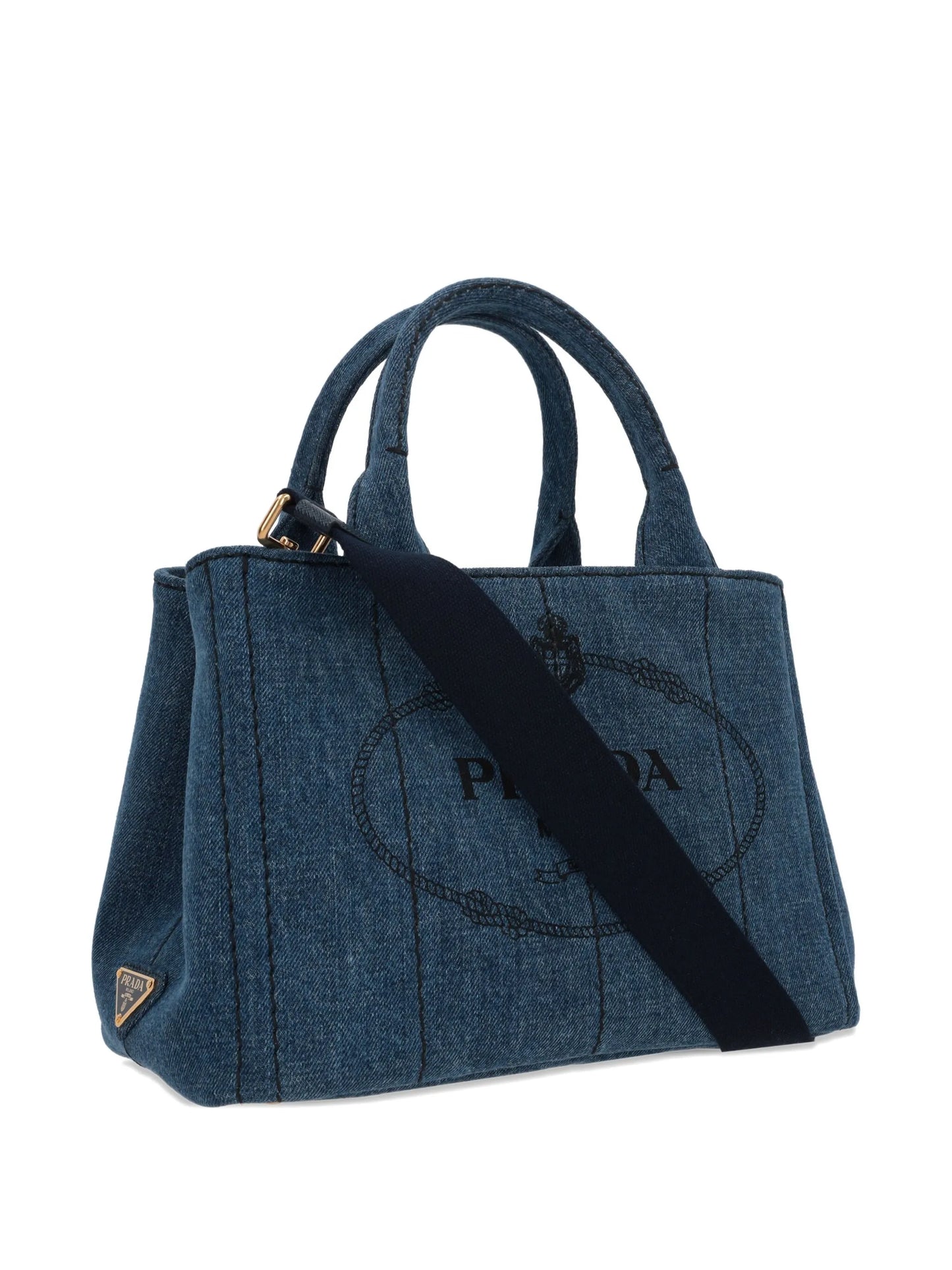 logo-print tote bag