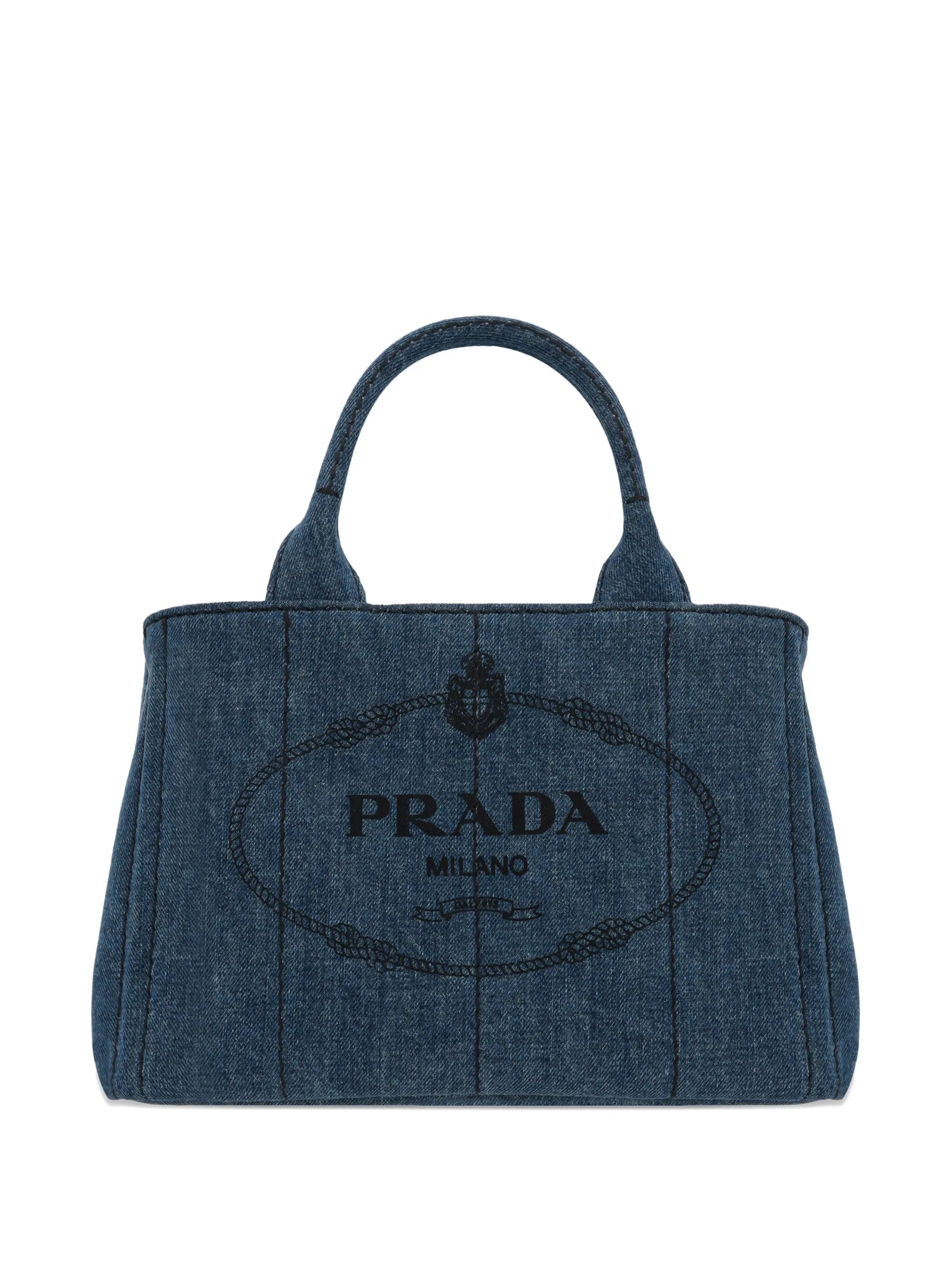 logo-print tote bag