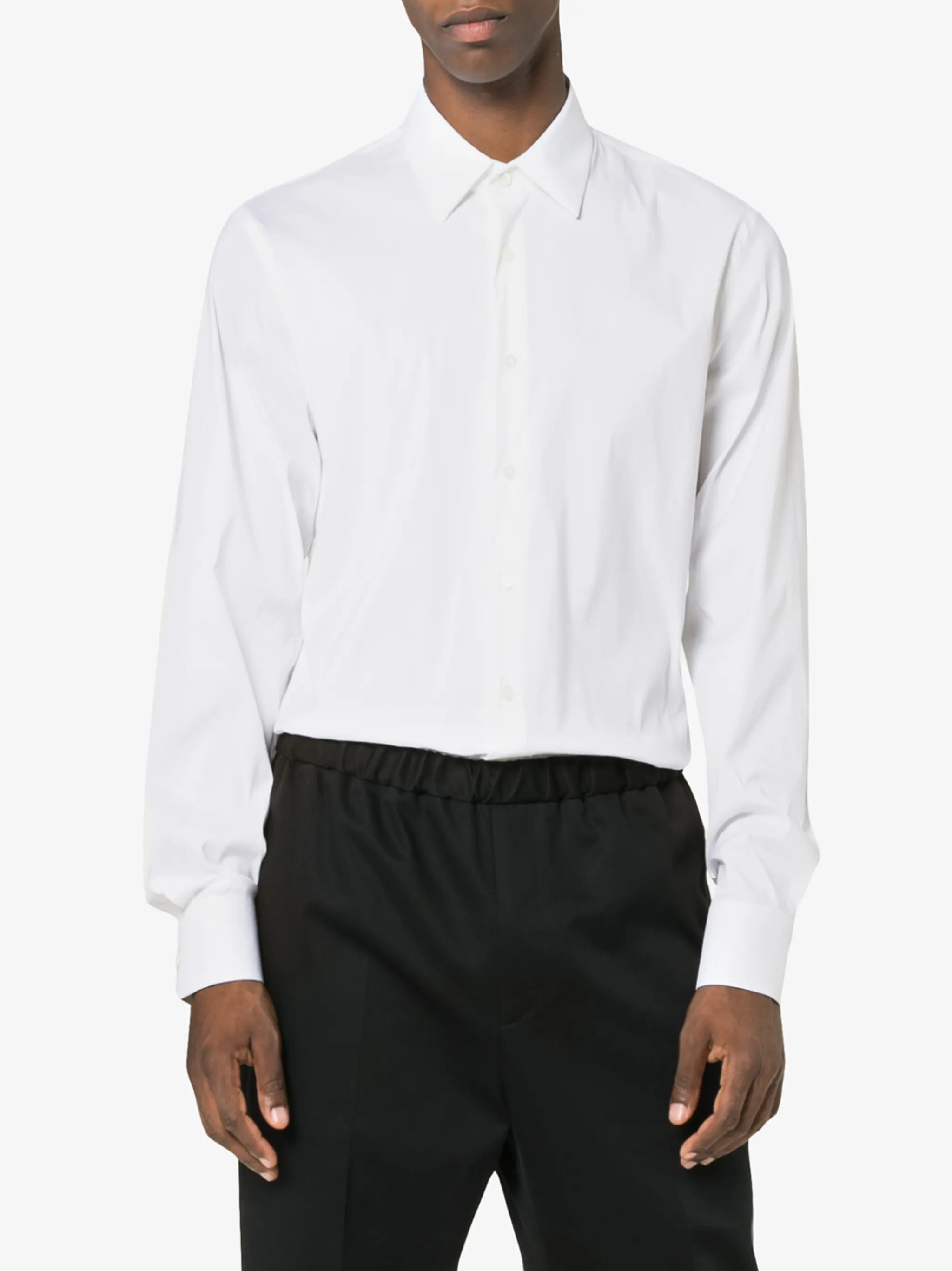 slim-fit poplin shirt
