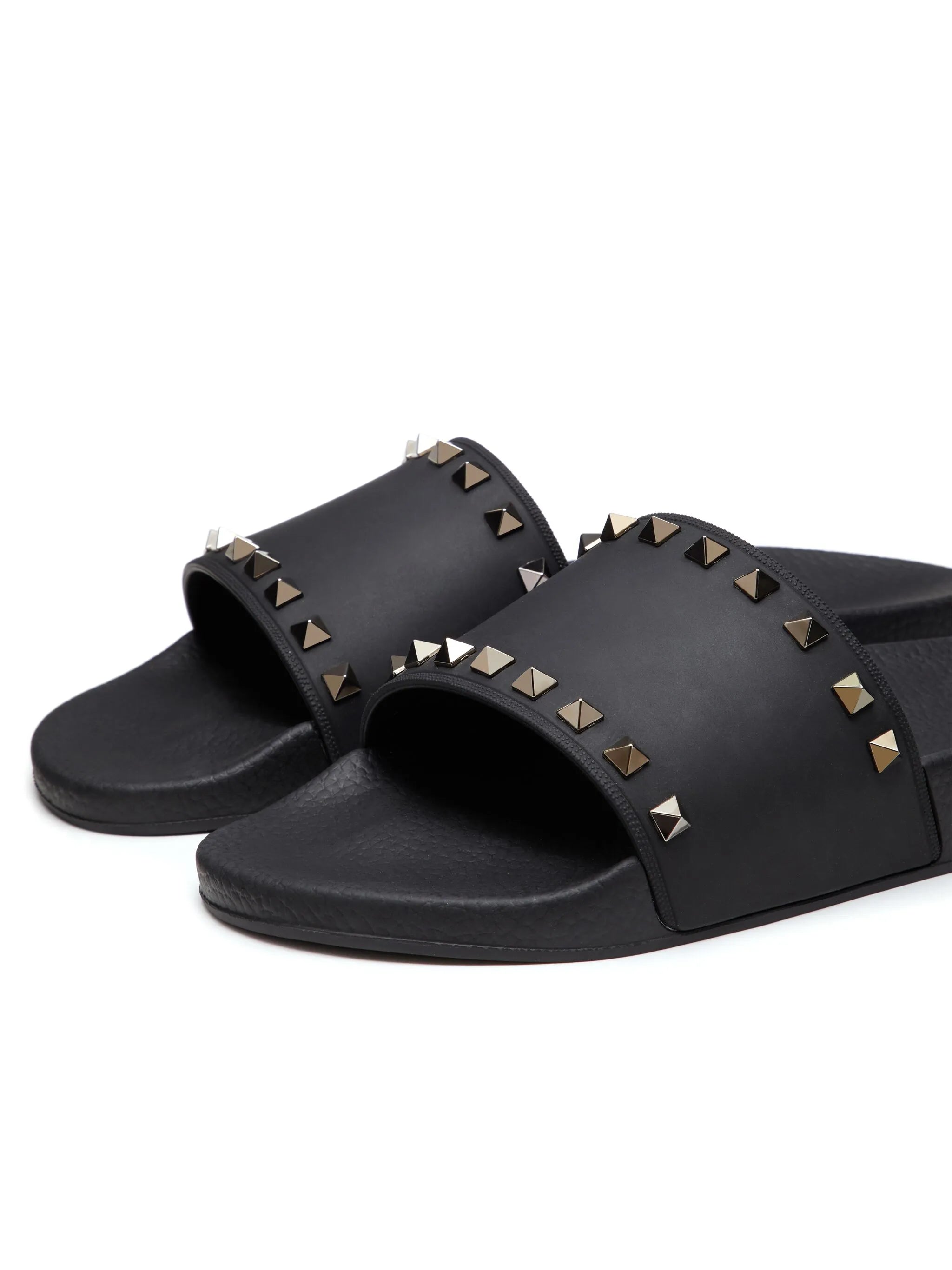 Rockstud slide sandals