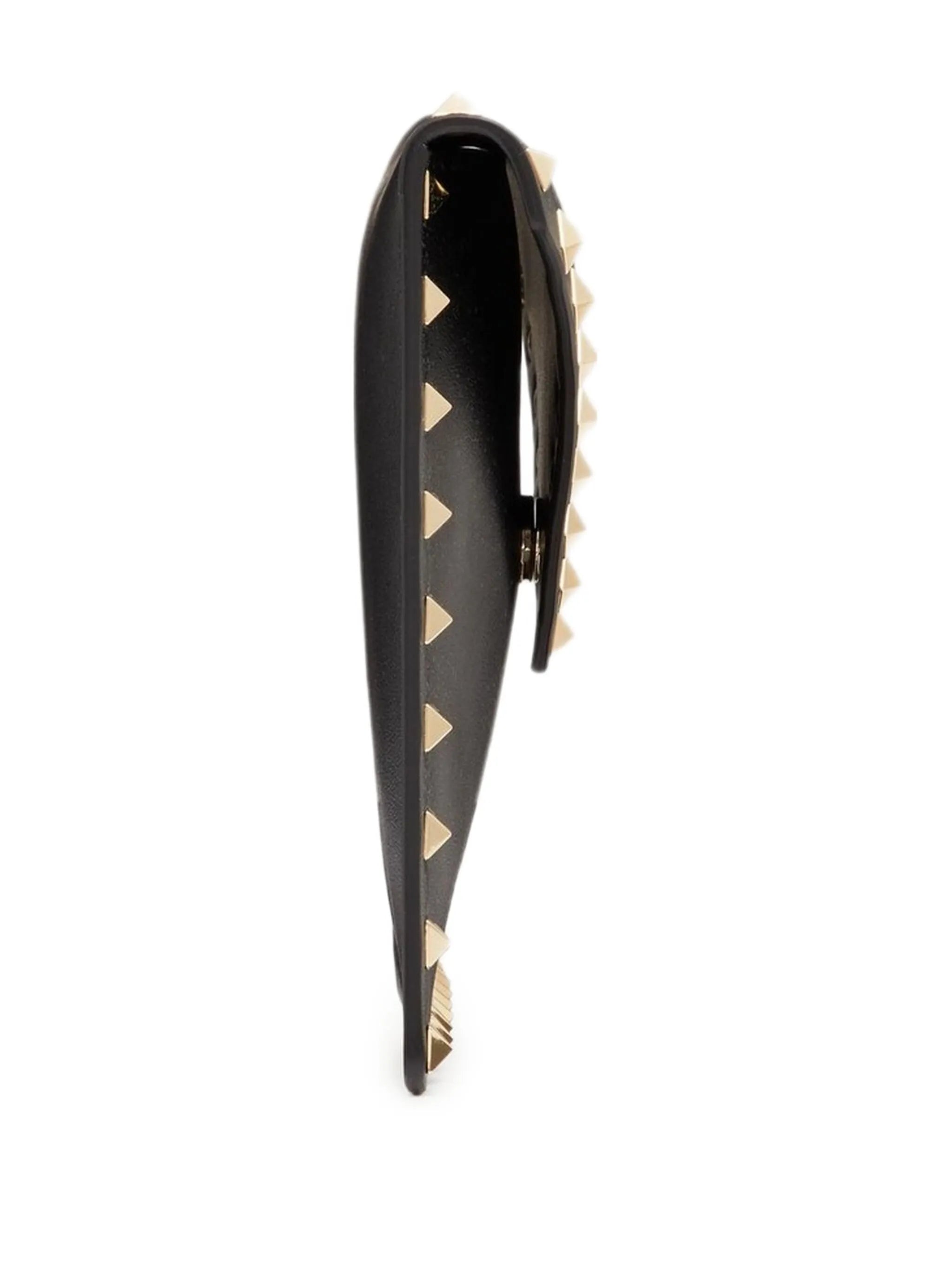 Rockstud leather clutch bag