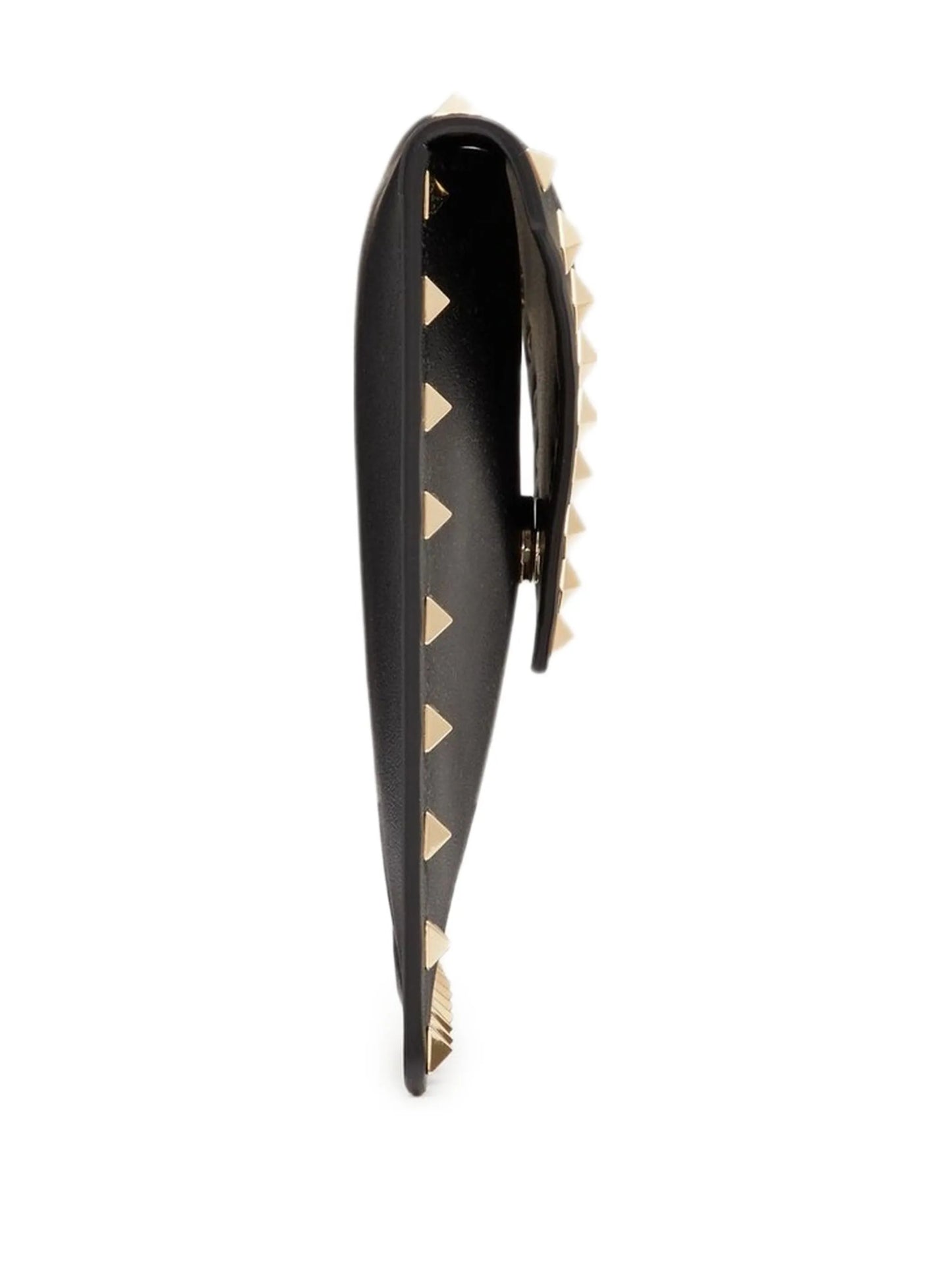 Rockstud leather clutch bag