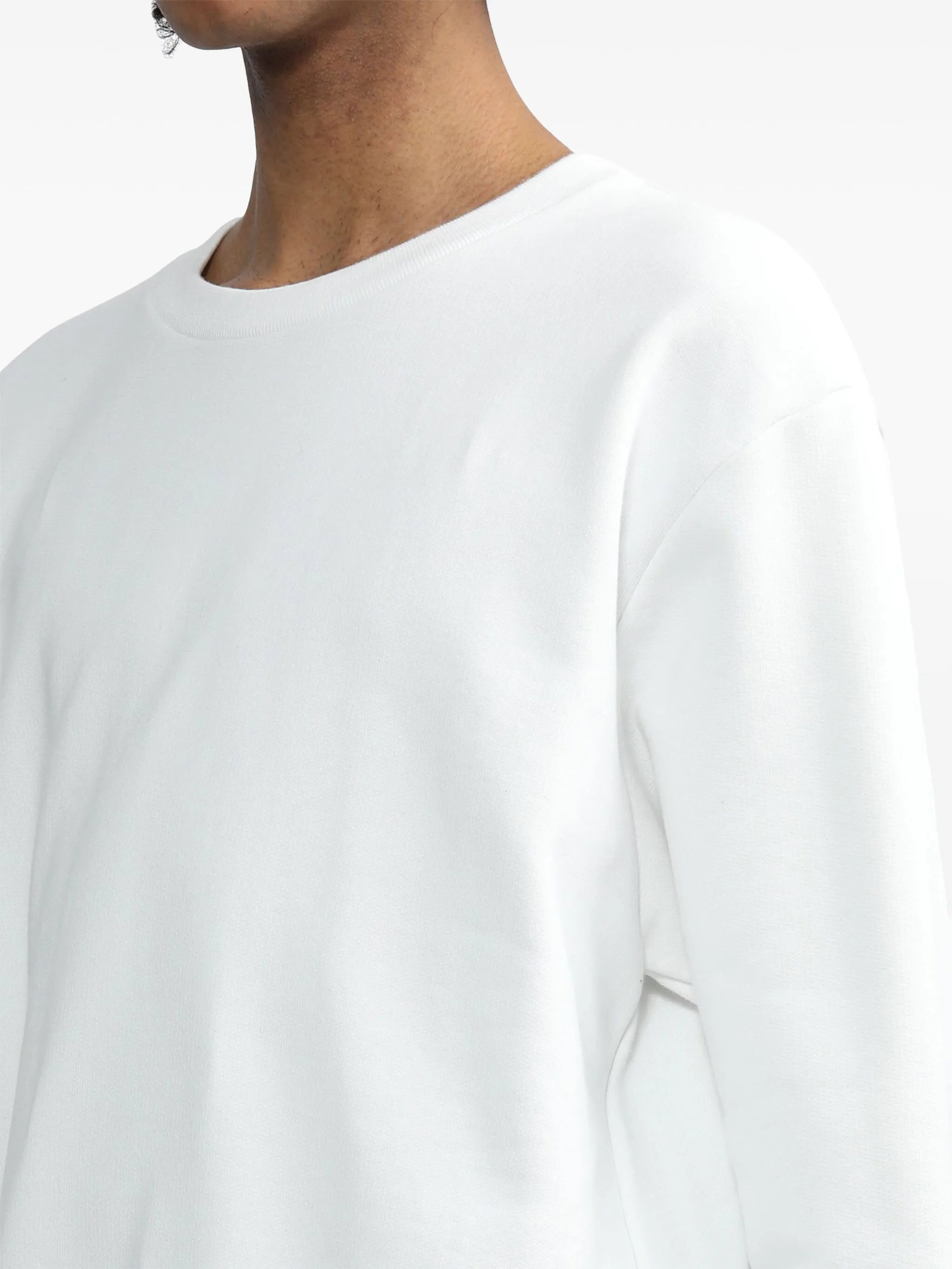 RWB-stripe cotton sweatshirt