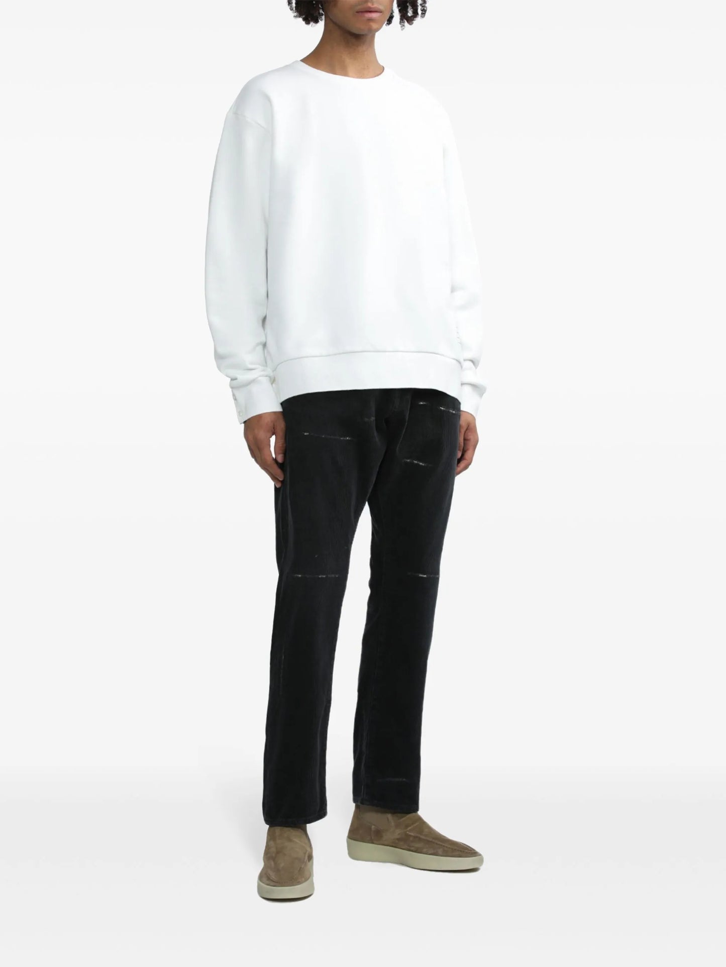 RWB-stripe cotton sweatshirt