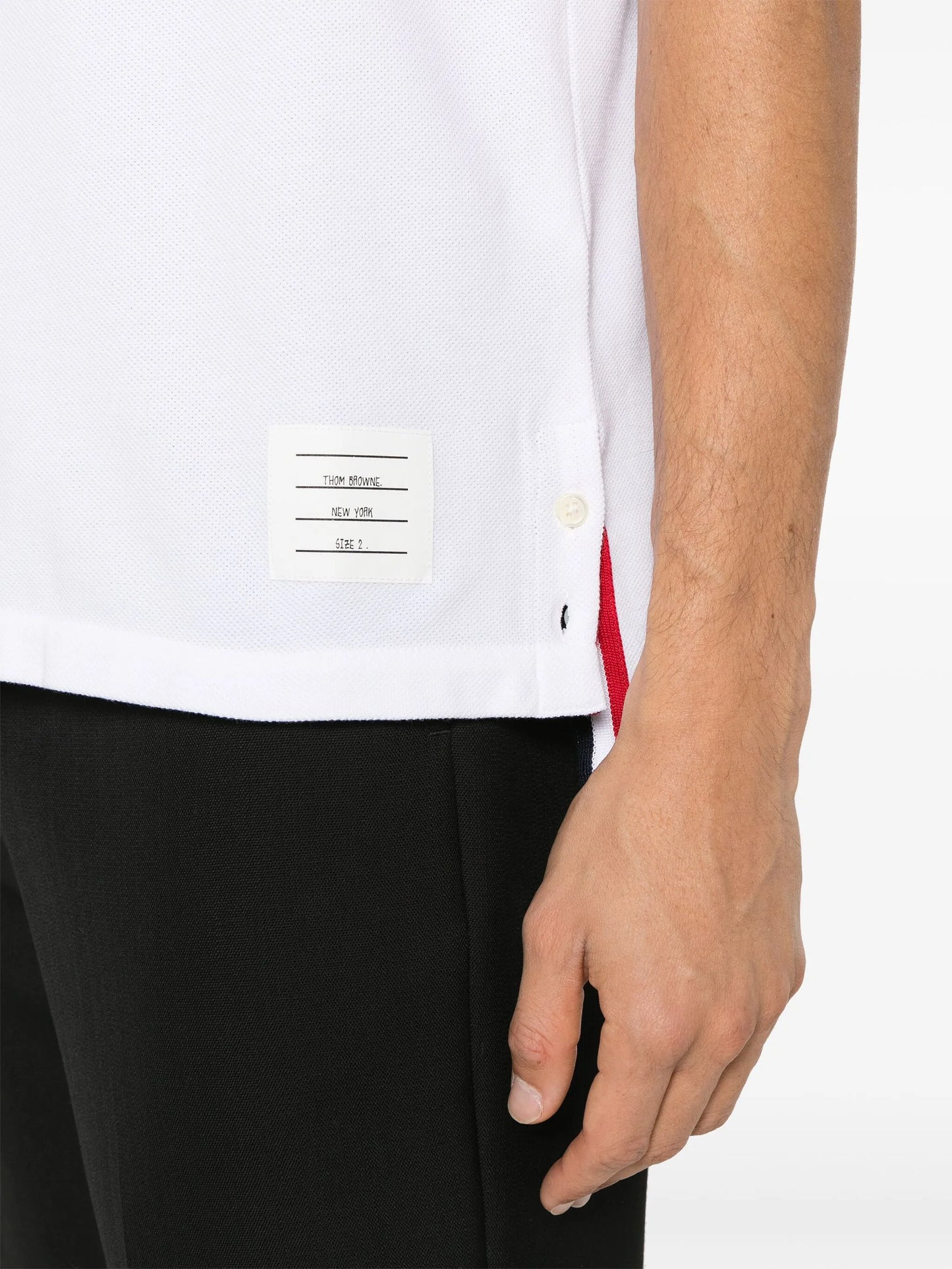 RWB-stripe piqué T-shirt