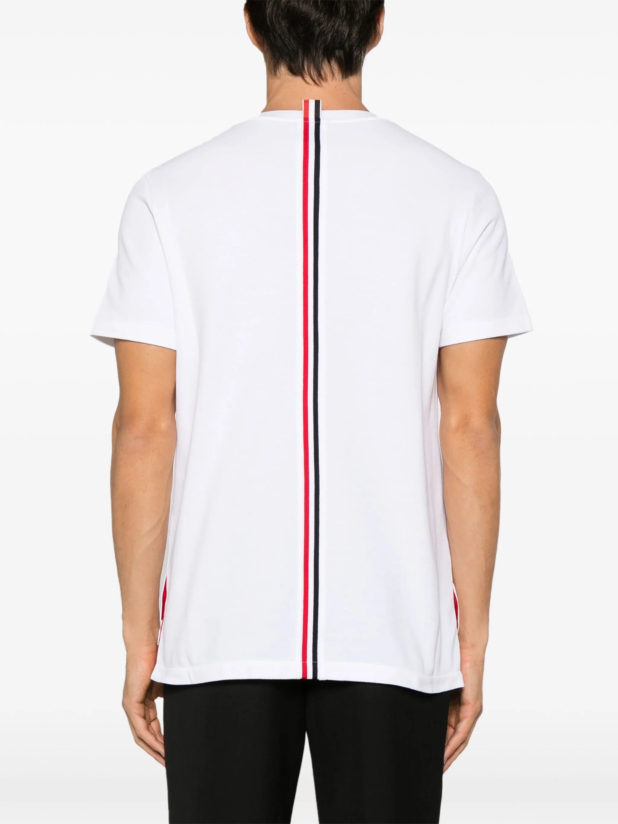 RWB-stripe piqué T-shirt