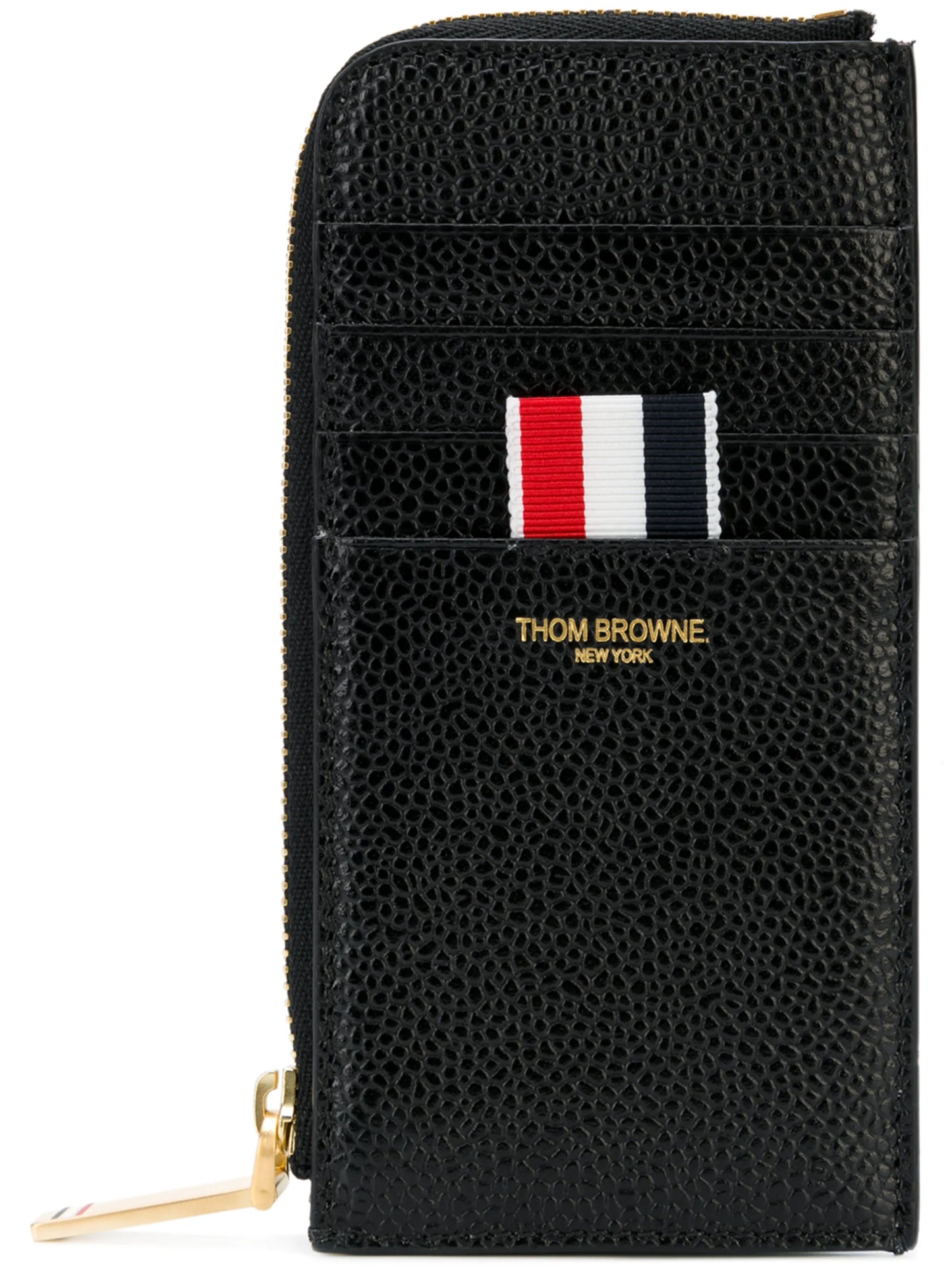 half-zip leather wallet