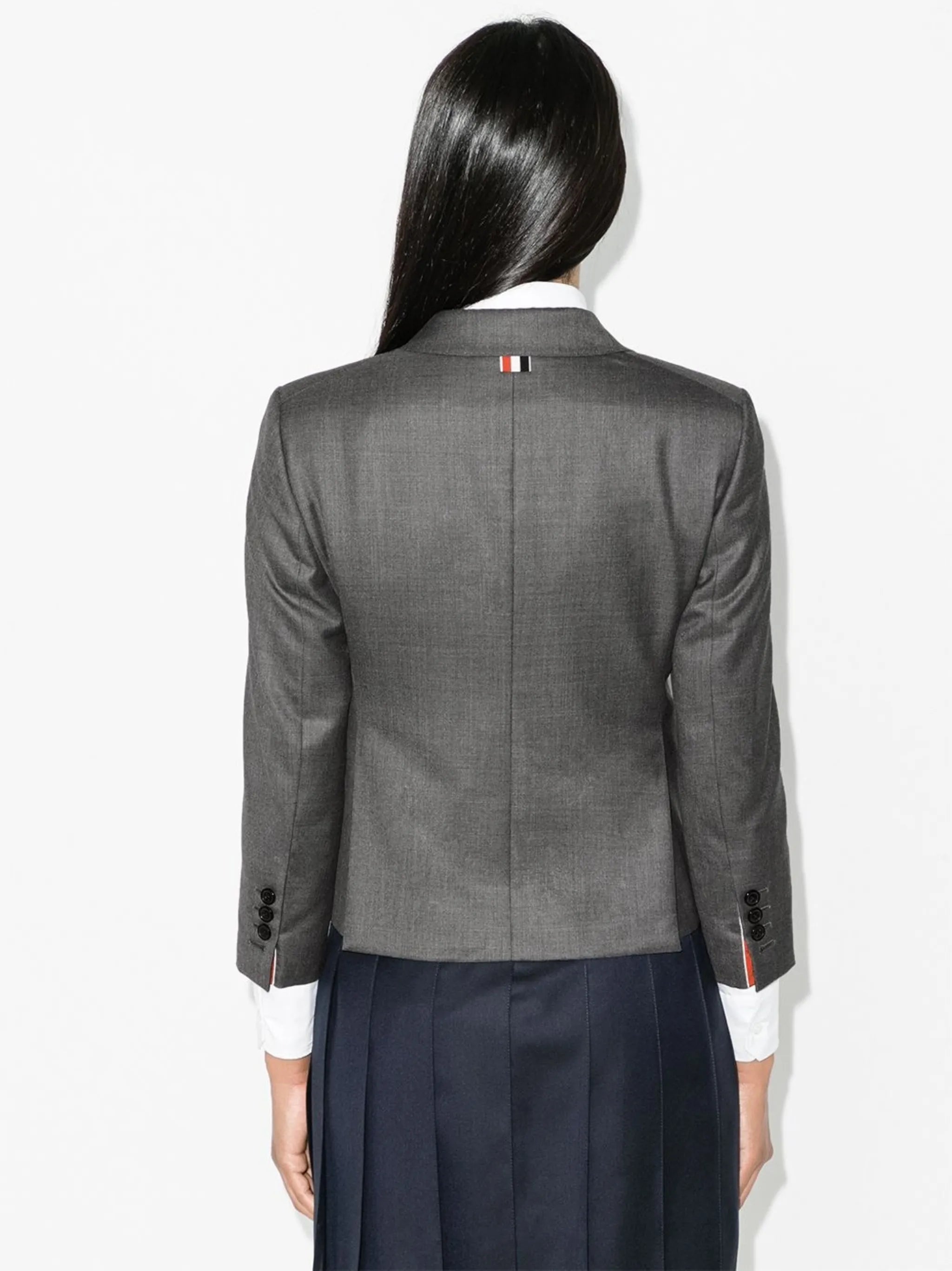 single-breasted wool blazer