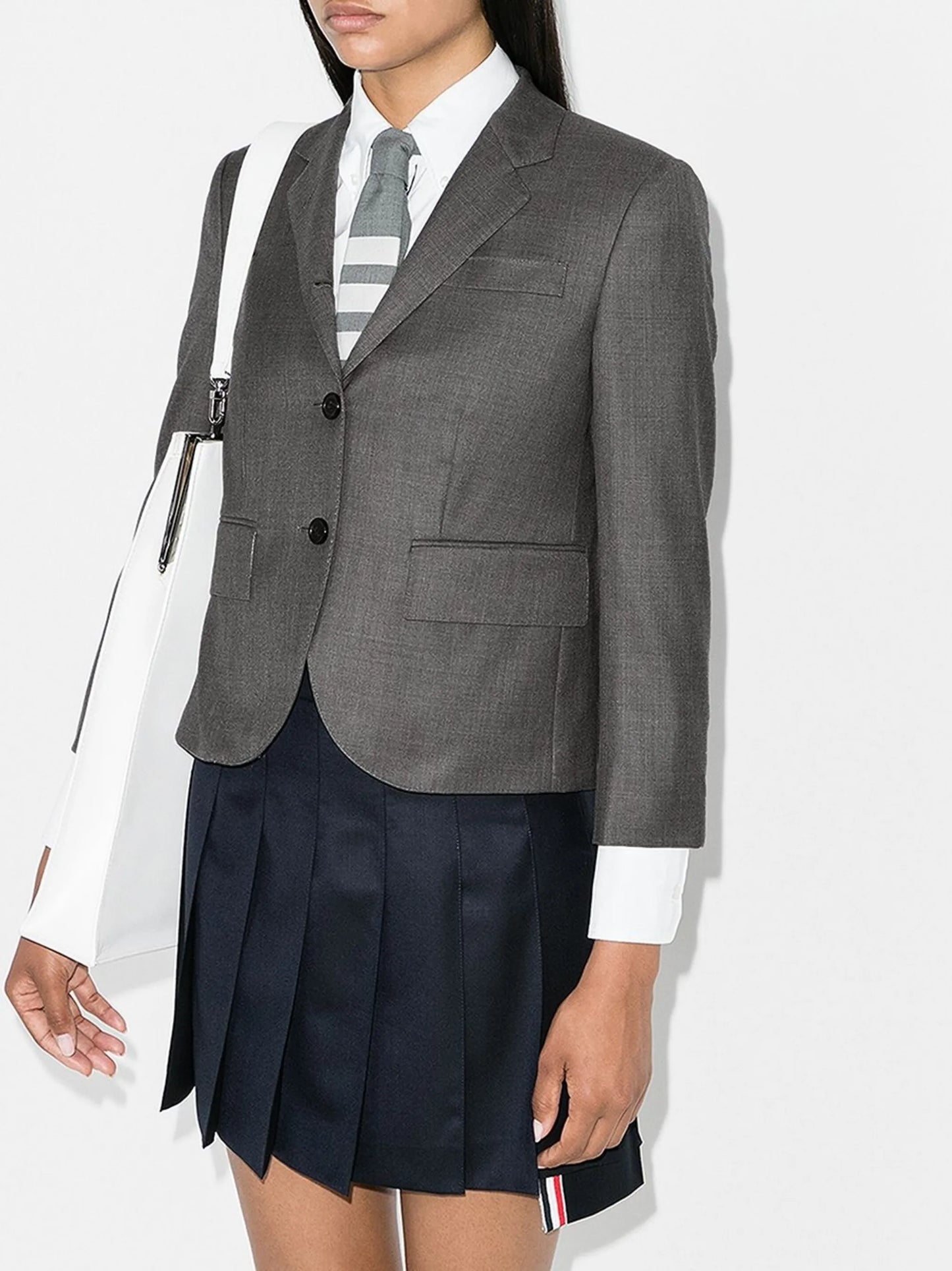 single-breasted wool blazer