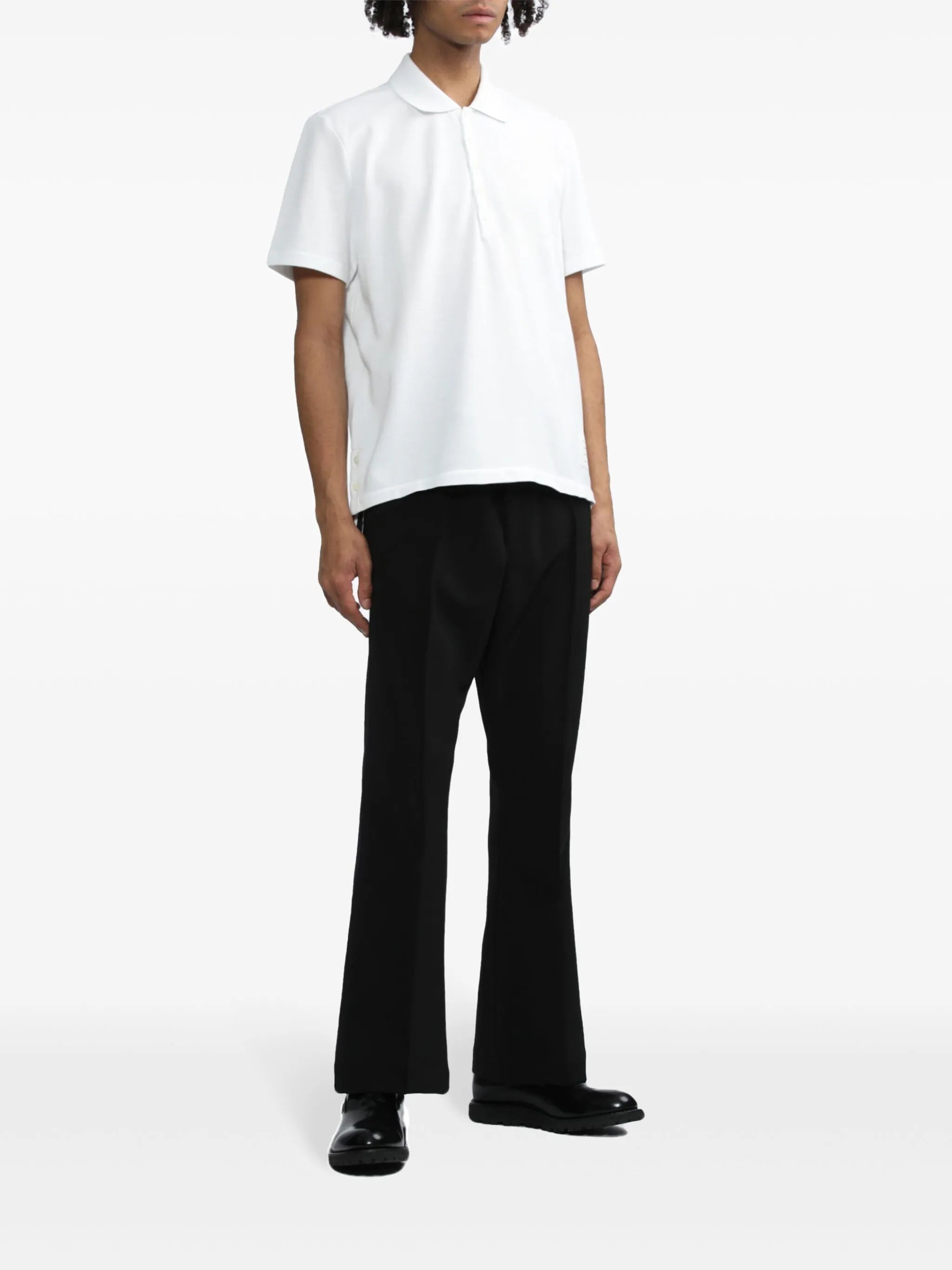 back-stripe polo shirt