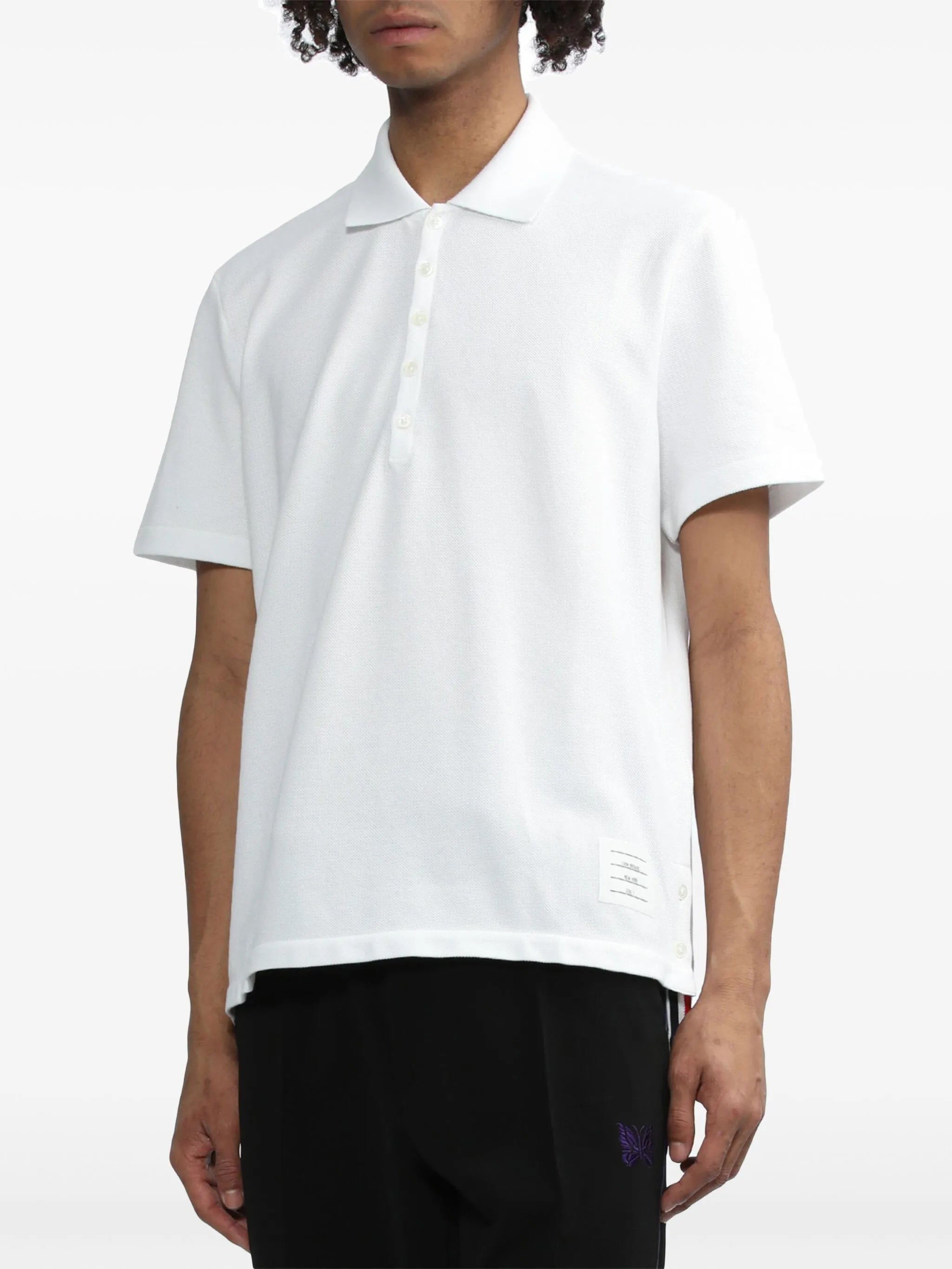 back-stripe polo shirt