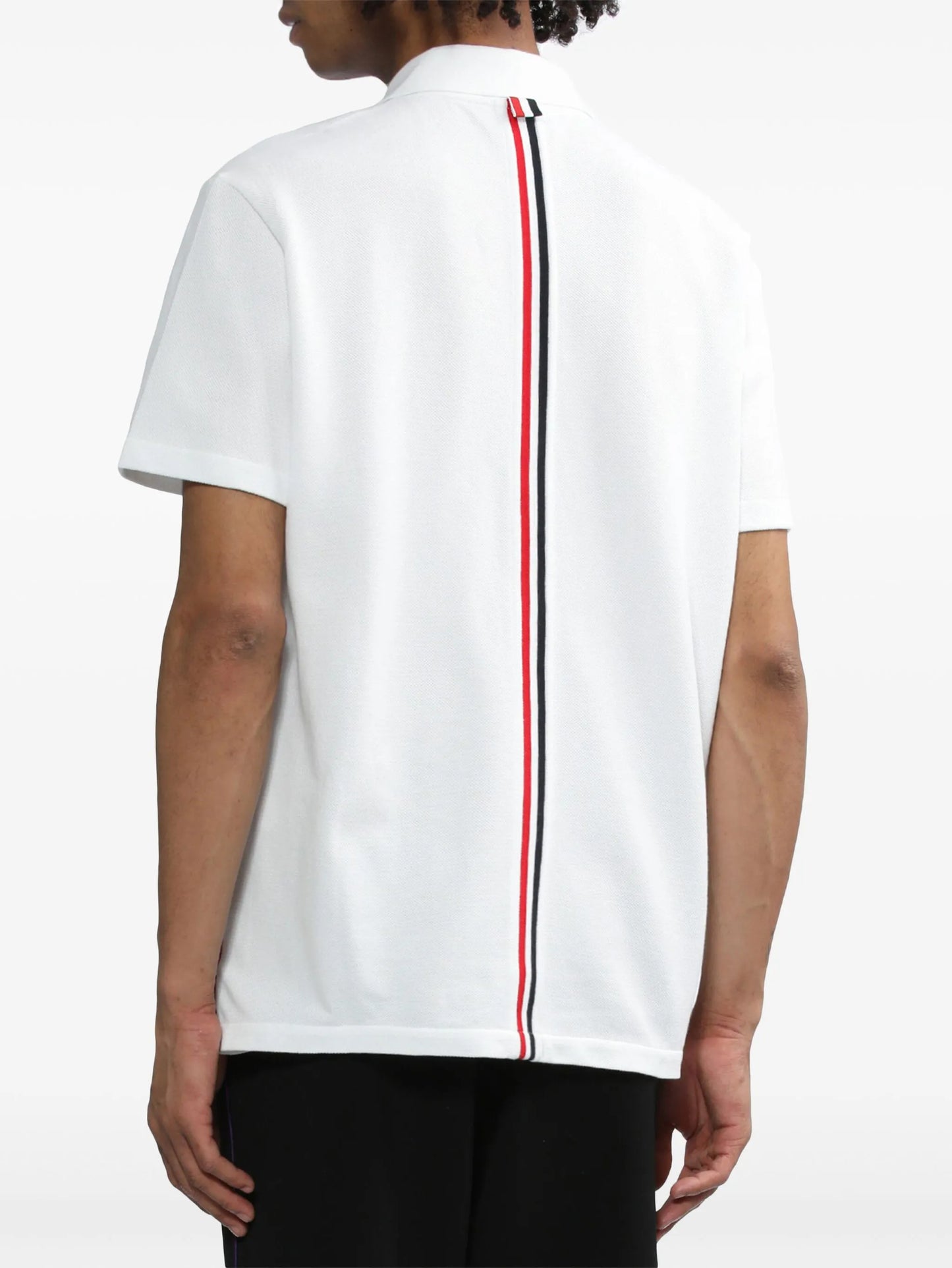back-stripe polo shirt