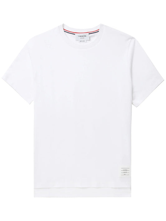 side-slit short-sleeve T-shirt