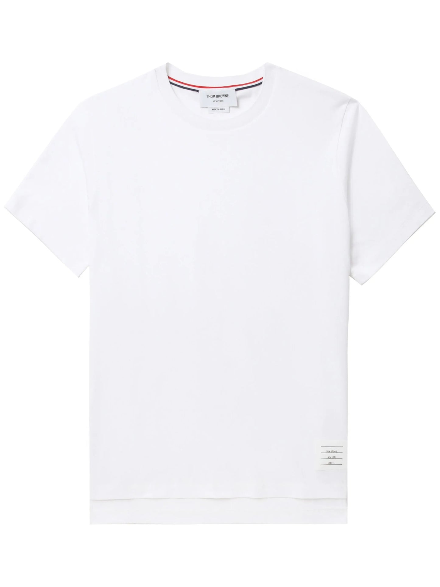 side-slit short-sleeve T-shirt
