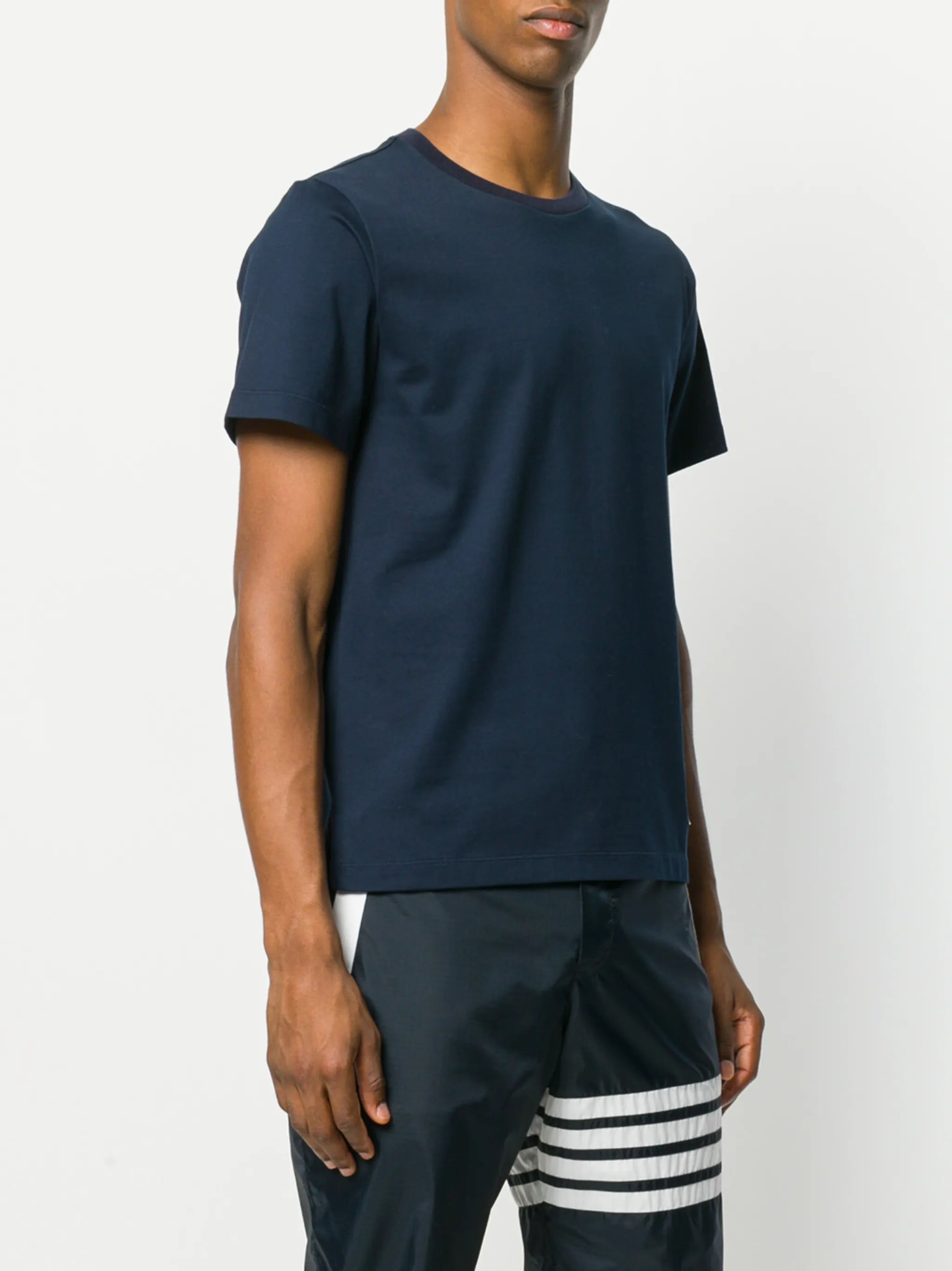 signature-stripe crew-neck T-shirt