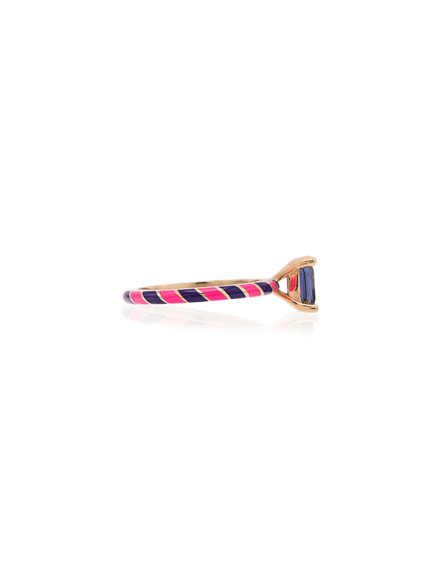 14kt gold Candy Kimono sapphire ring