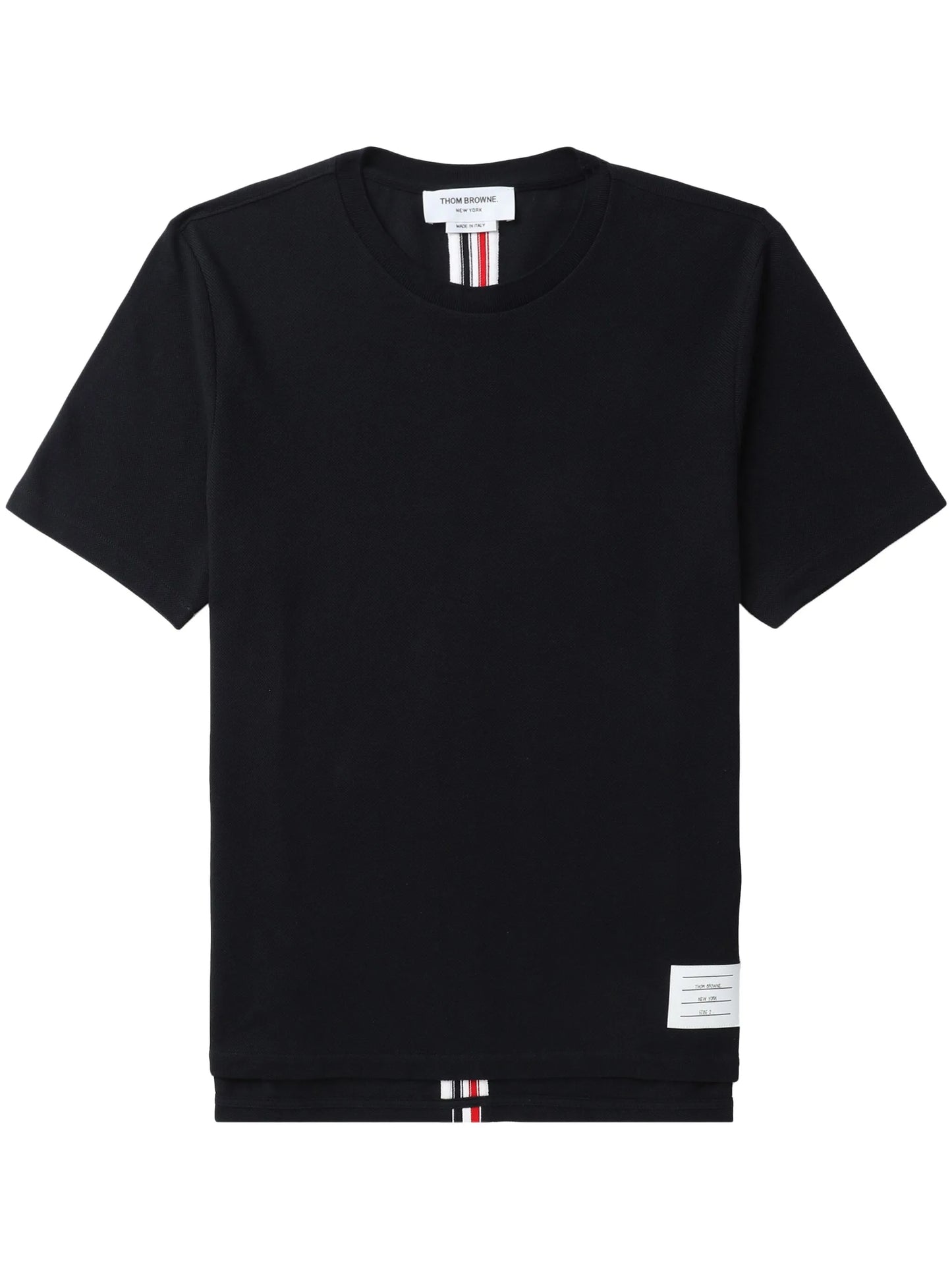 stripe-detail cotton T-shirt