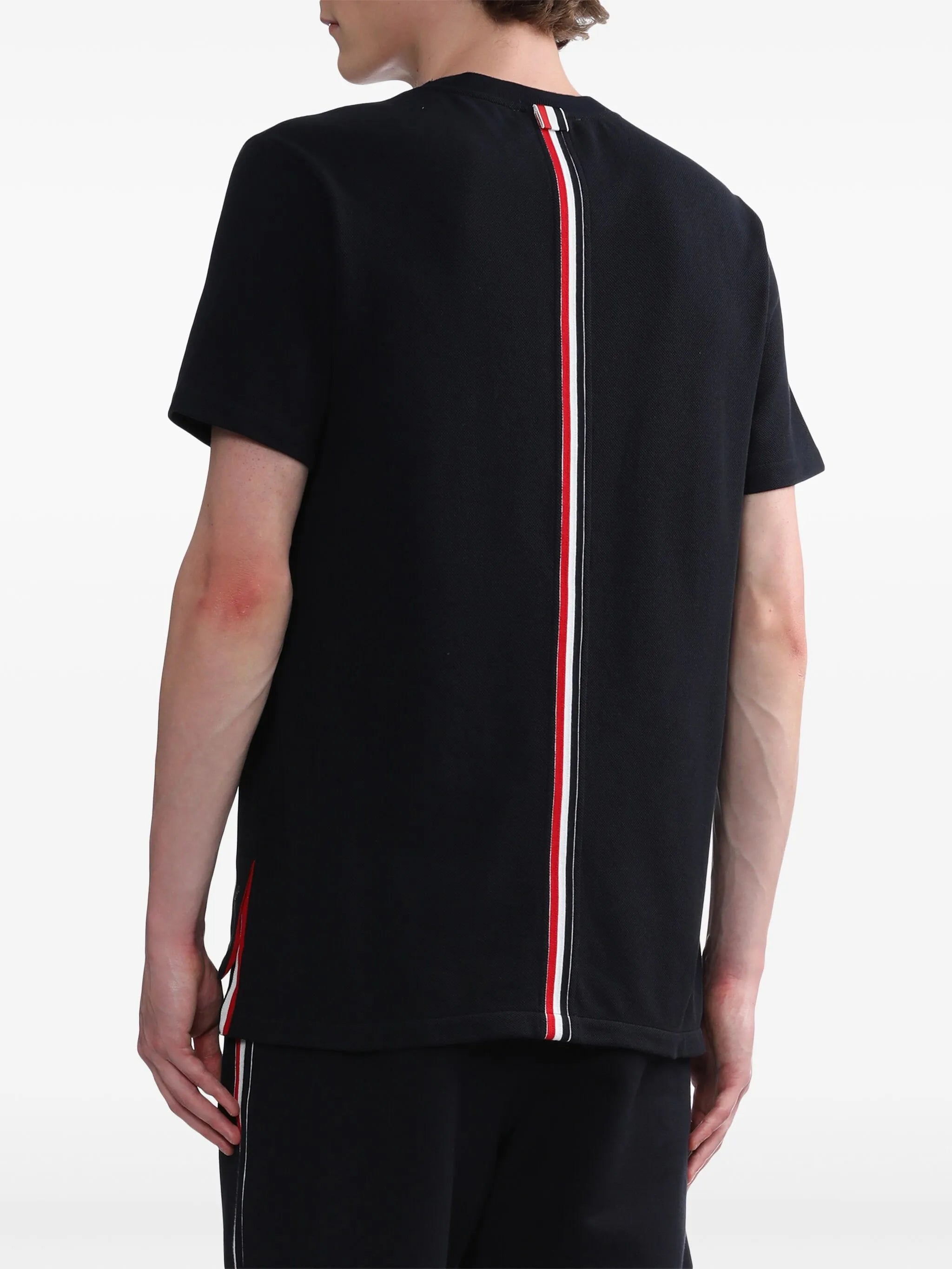 stripe-detail cotton T-shirt