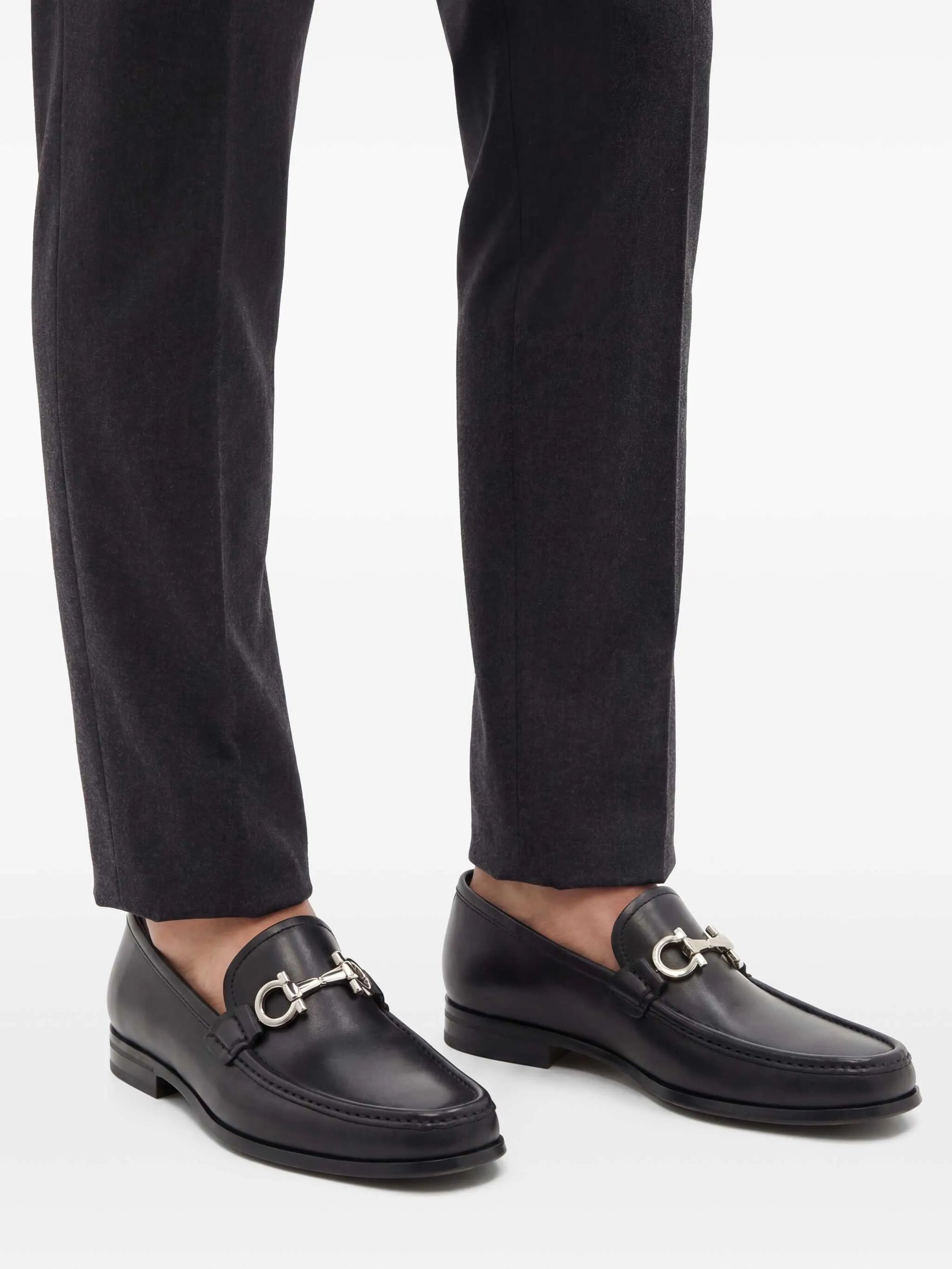 Gancini reversible ornament loafers