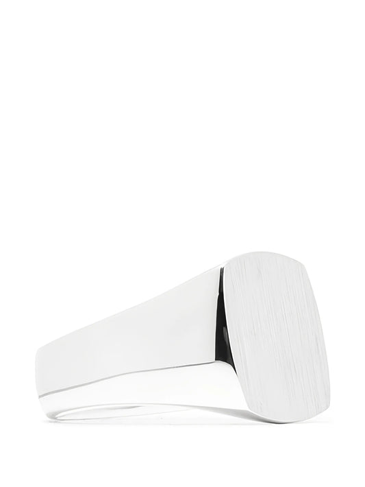 Cushion Satin signet ring