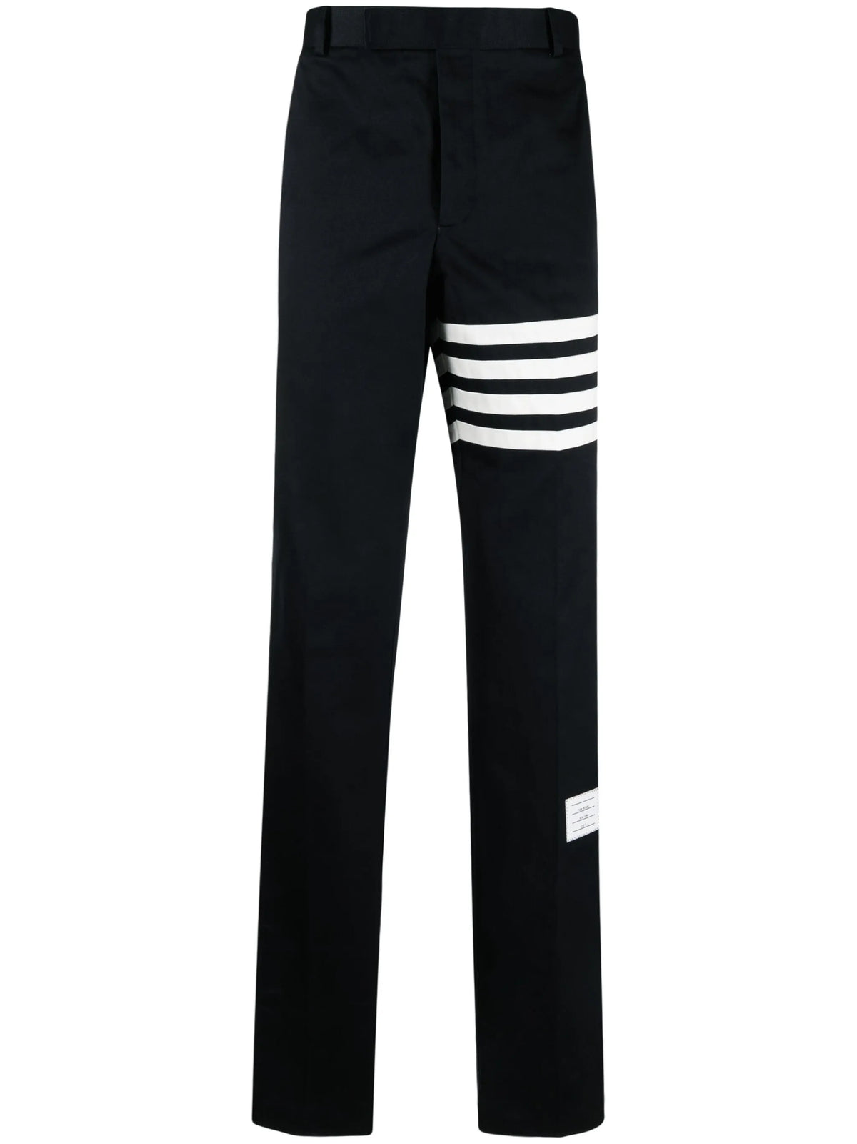cotton twill 4-Bar unconstructed chino trousers