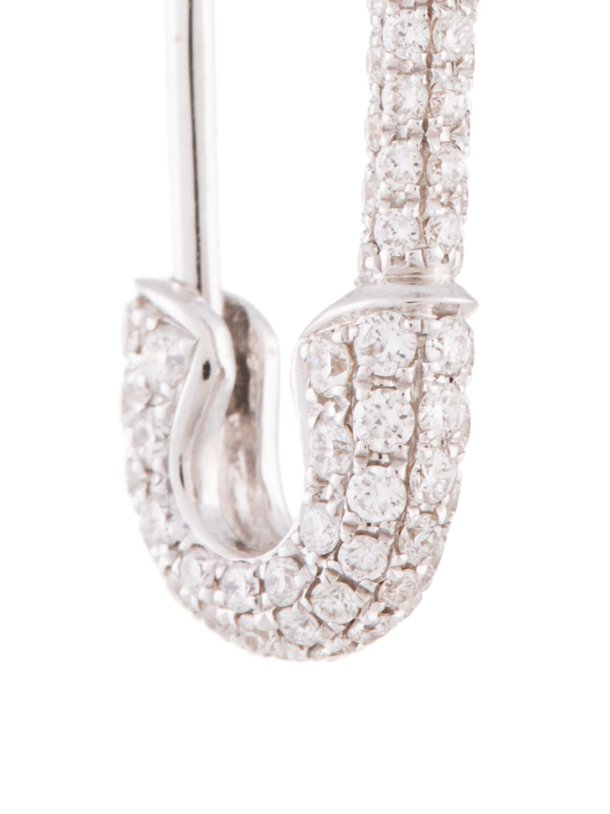 Safety Pin diamond earring