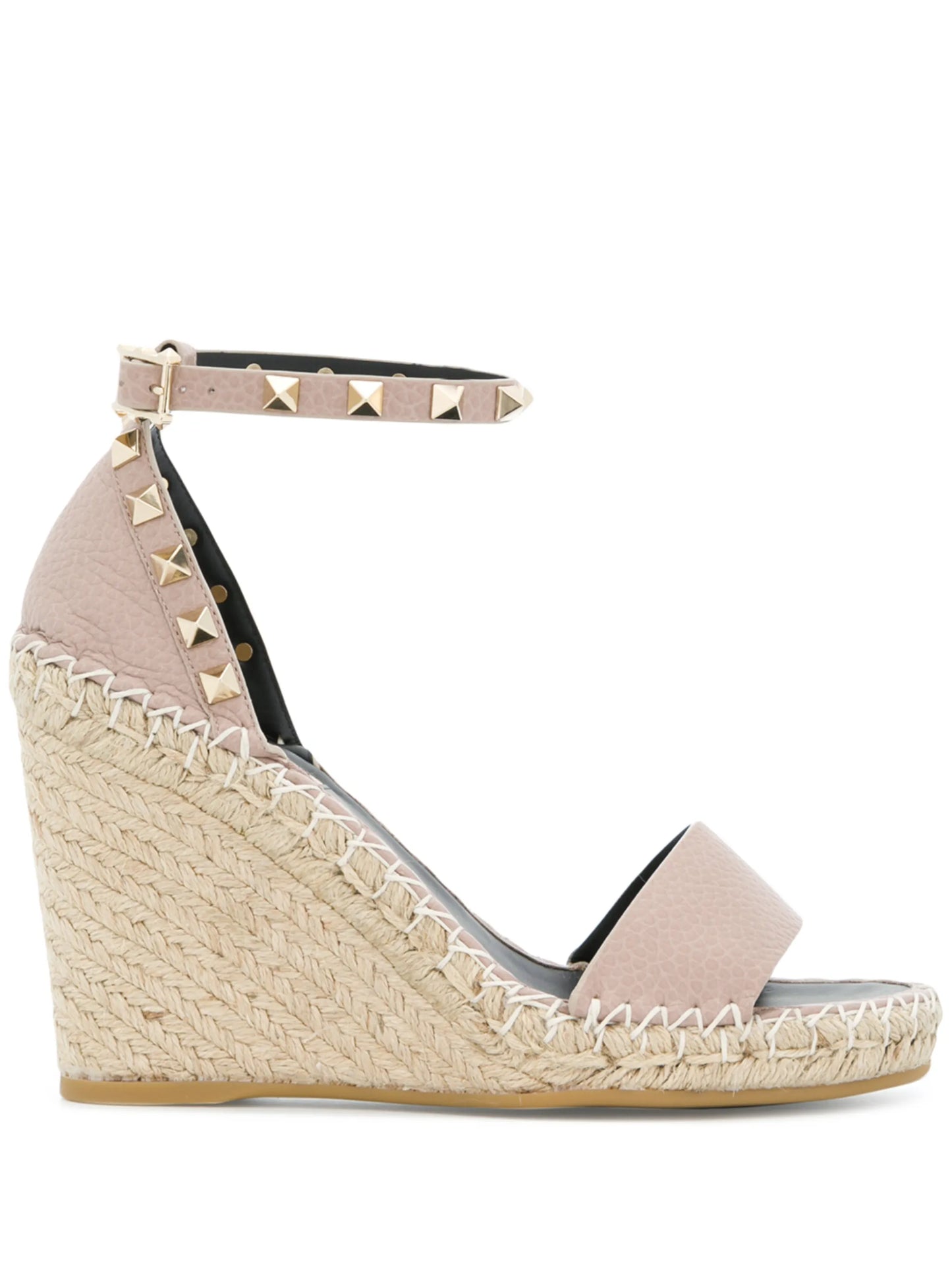 105mm Double Rockstud wedge sandals