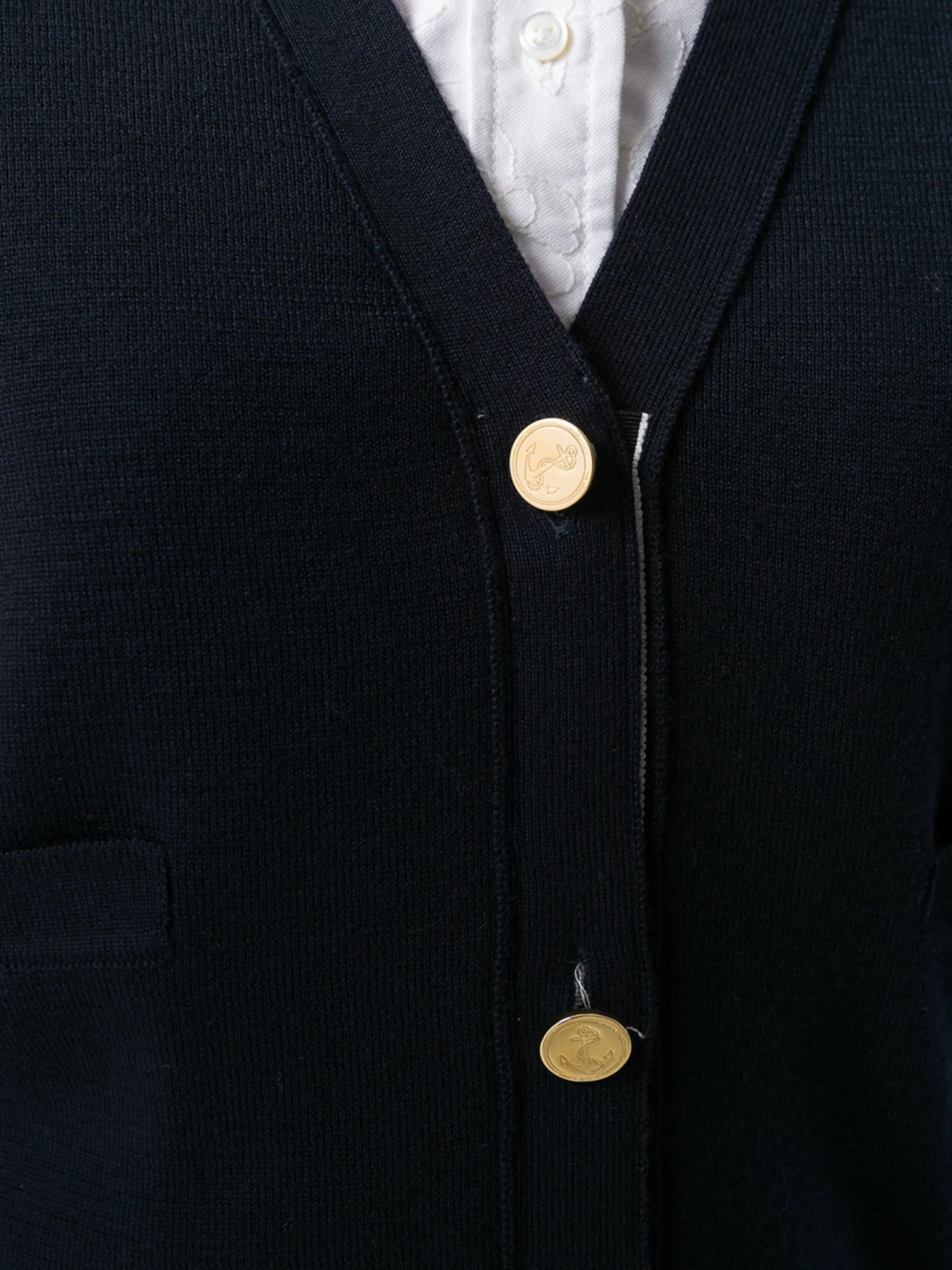 4-Bar wool cardigan