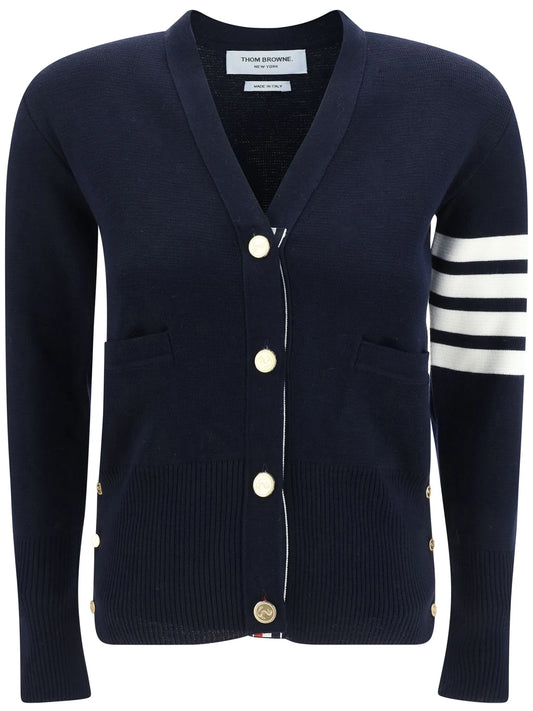 4-Bar wool cardigan