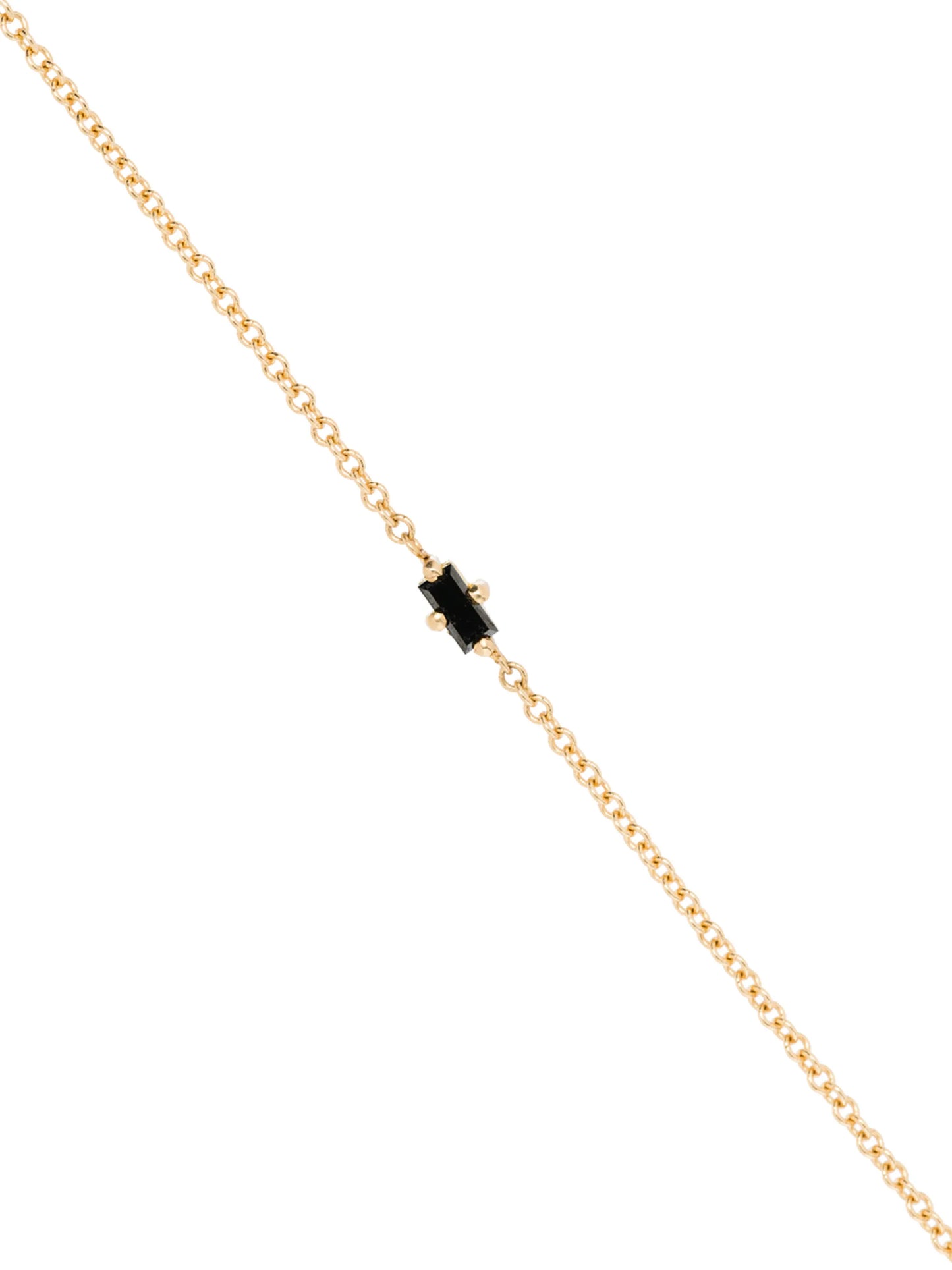 18k yellow gold black diamond necklace