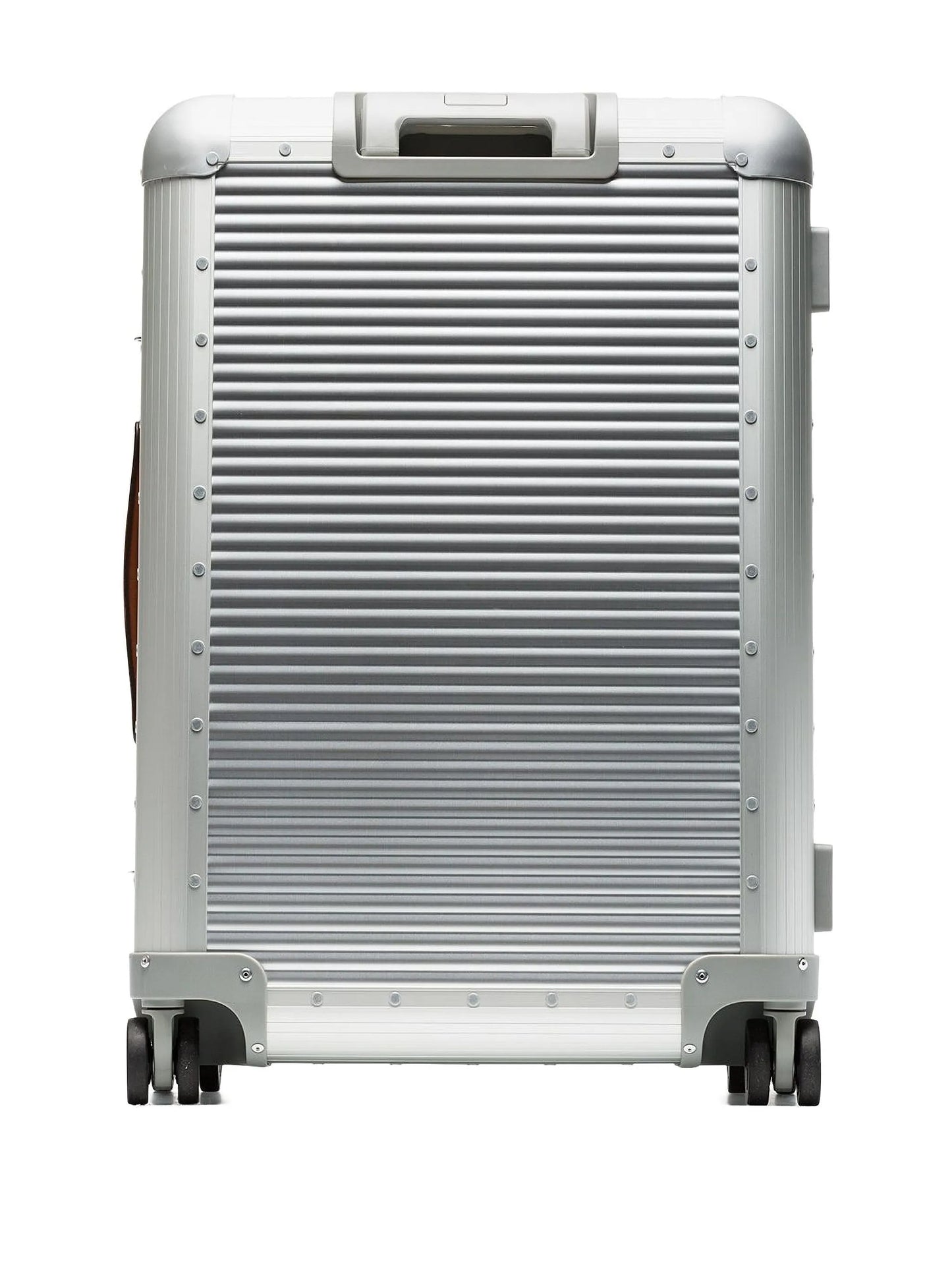 Metallic Silver Bank Spinner 68 Aluminium Suitcase