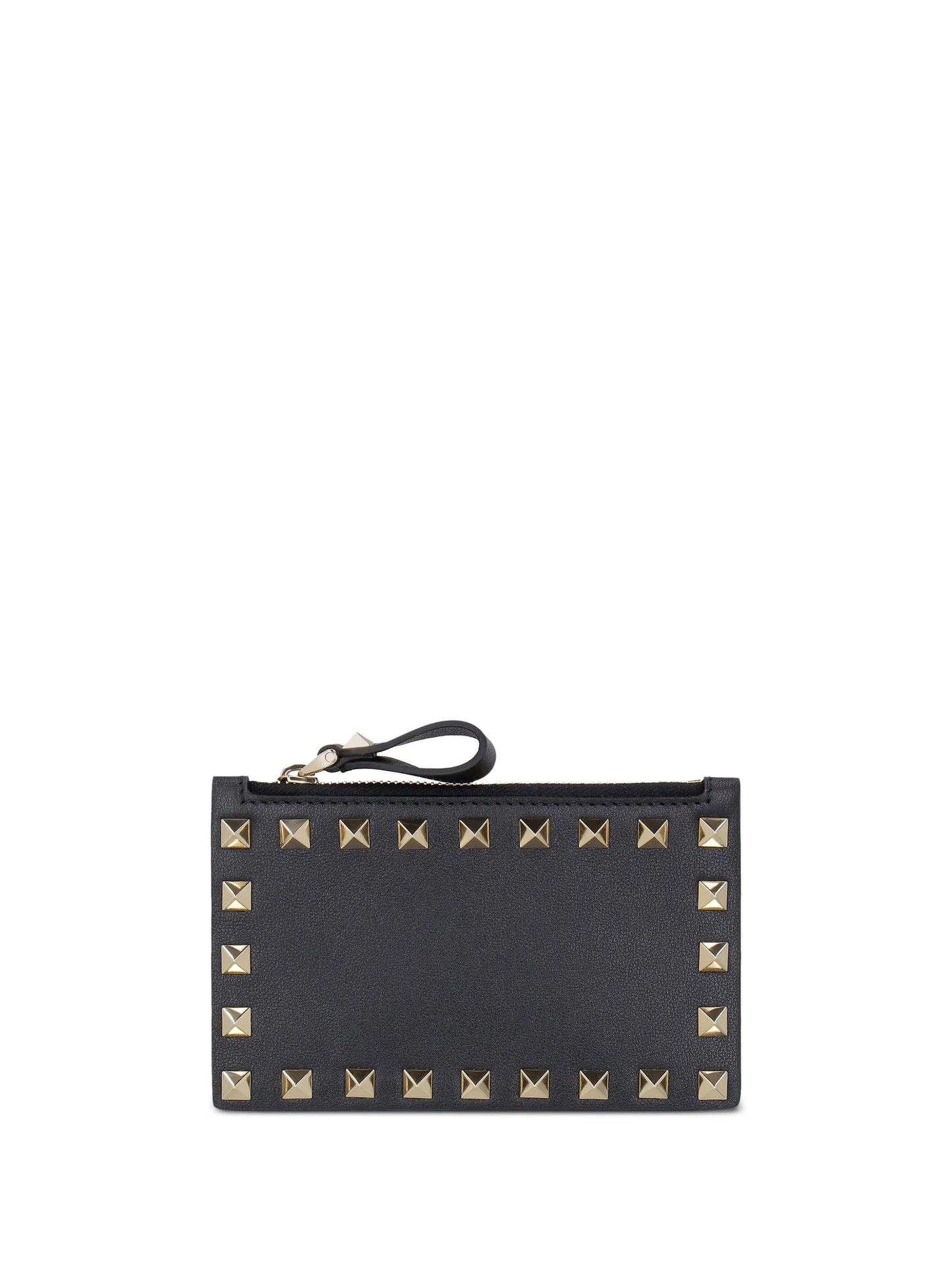Rockstud zipped card holder