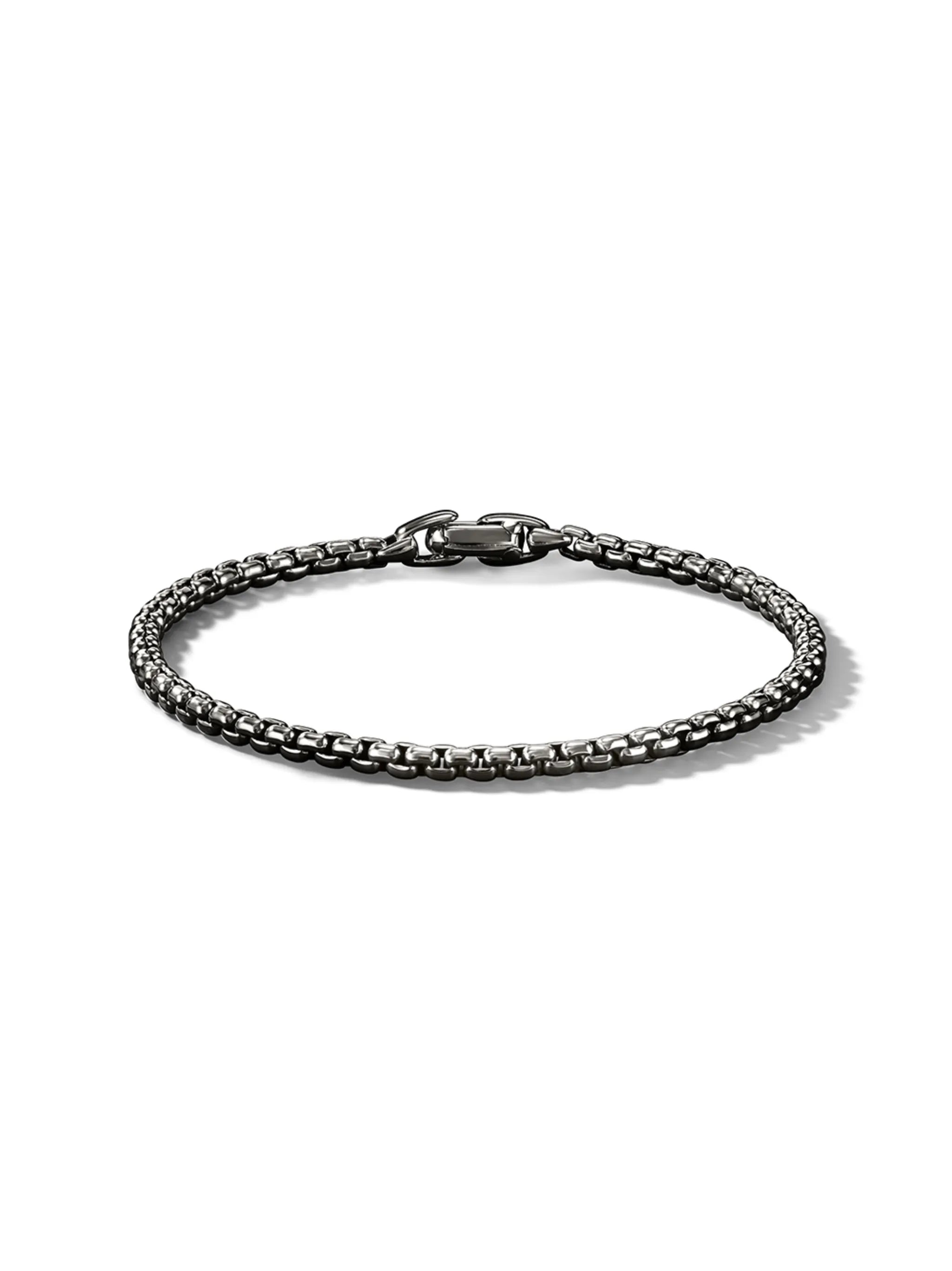 sterling silver Box Chain bracelet (4mm)