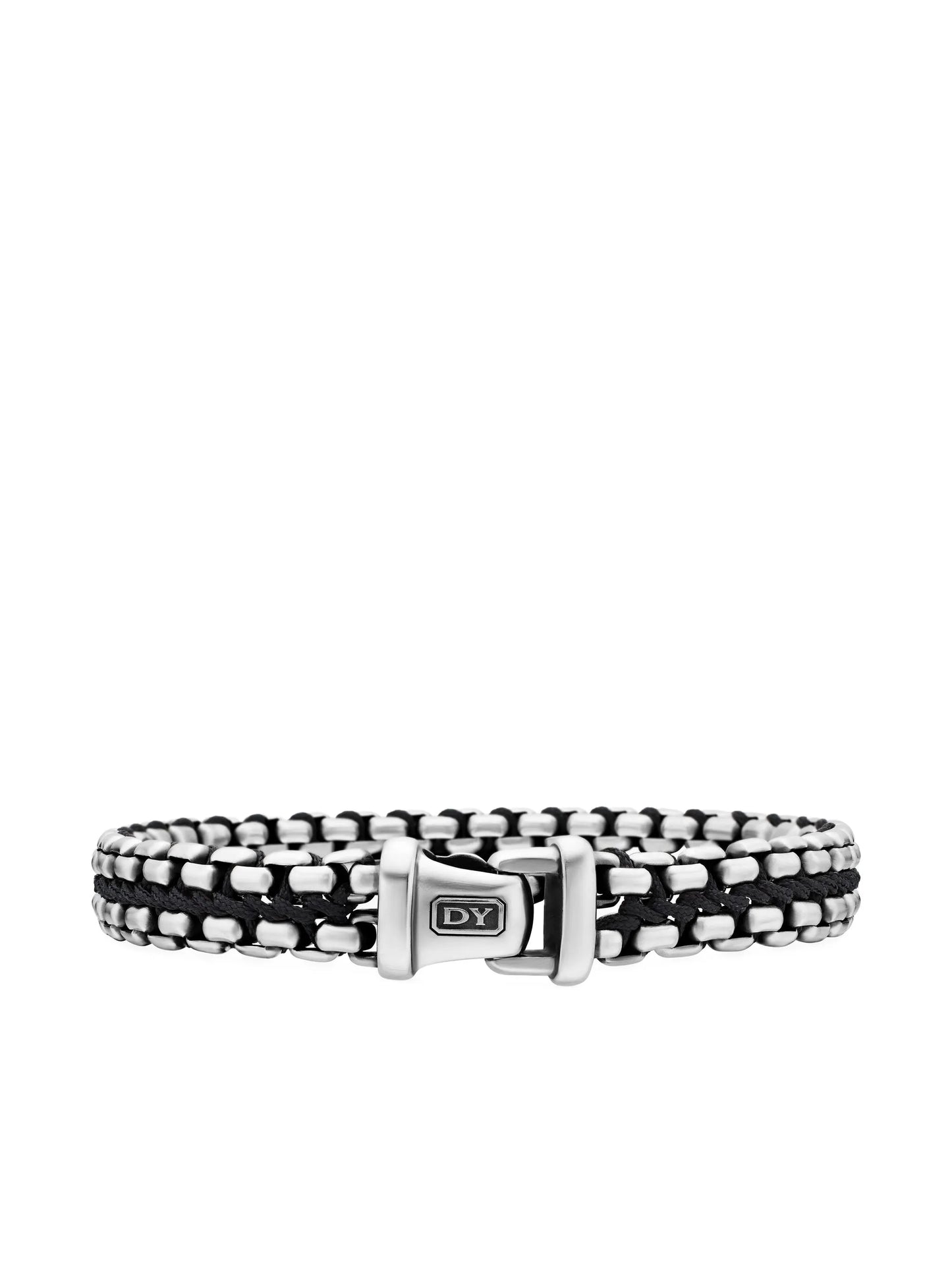 sterling silver Woven Box Chain bracelet (12mm)