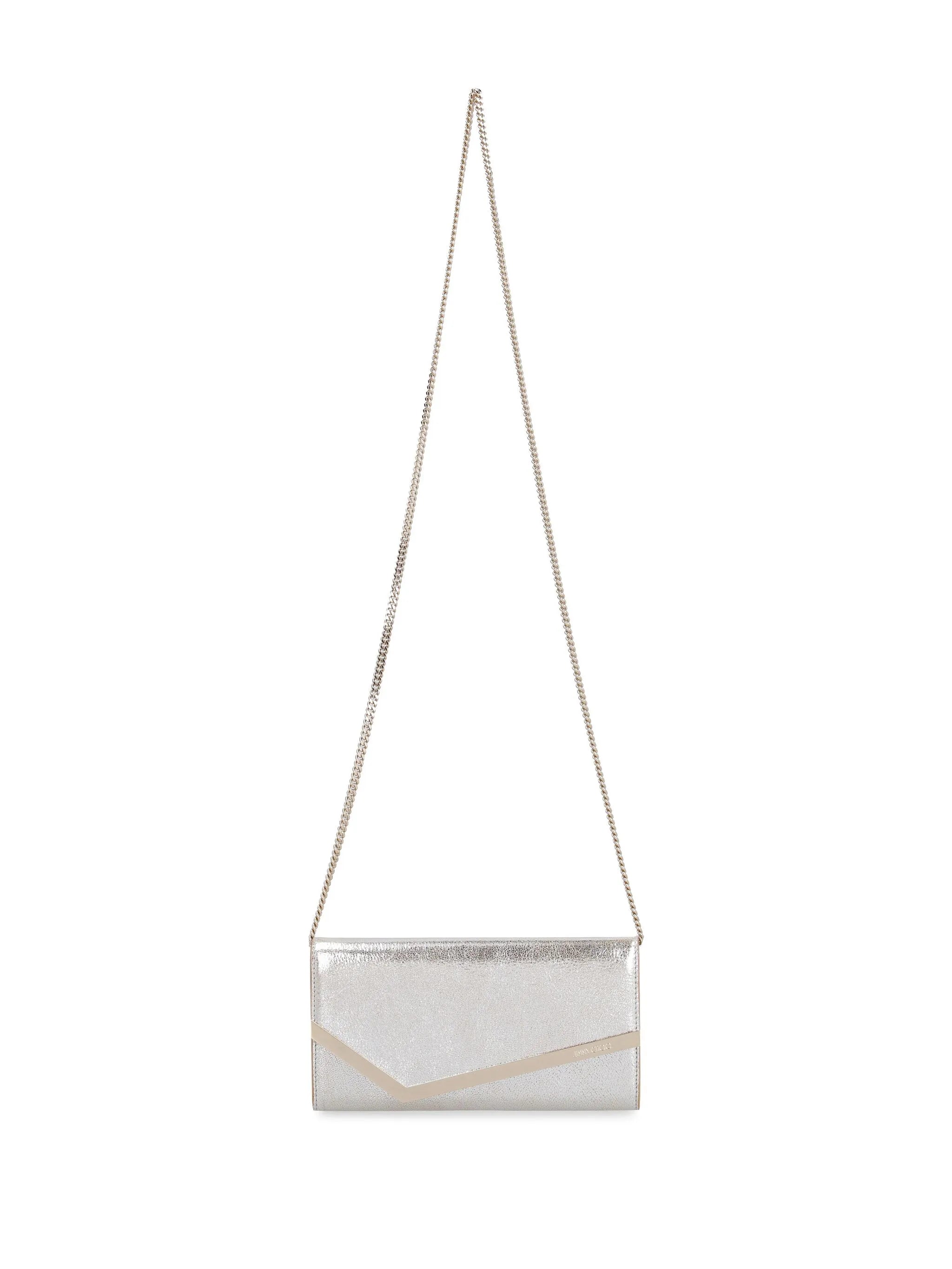 Emmie leather clutch bag