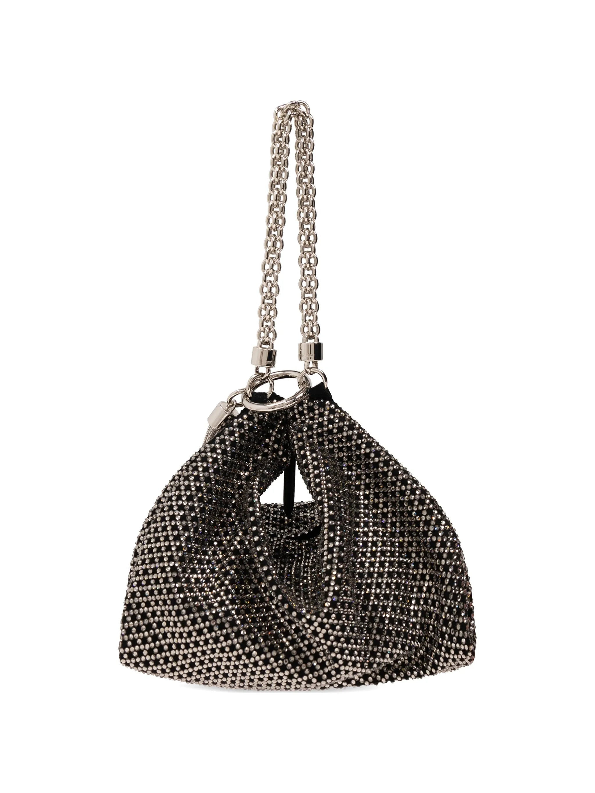 Callie crystal-embellished clutch bag