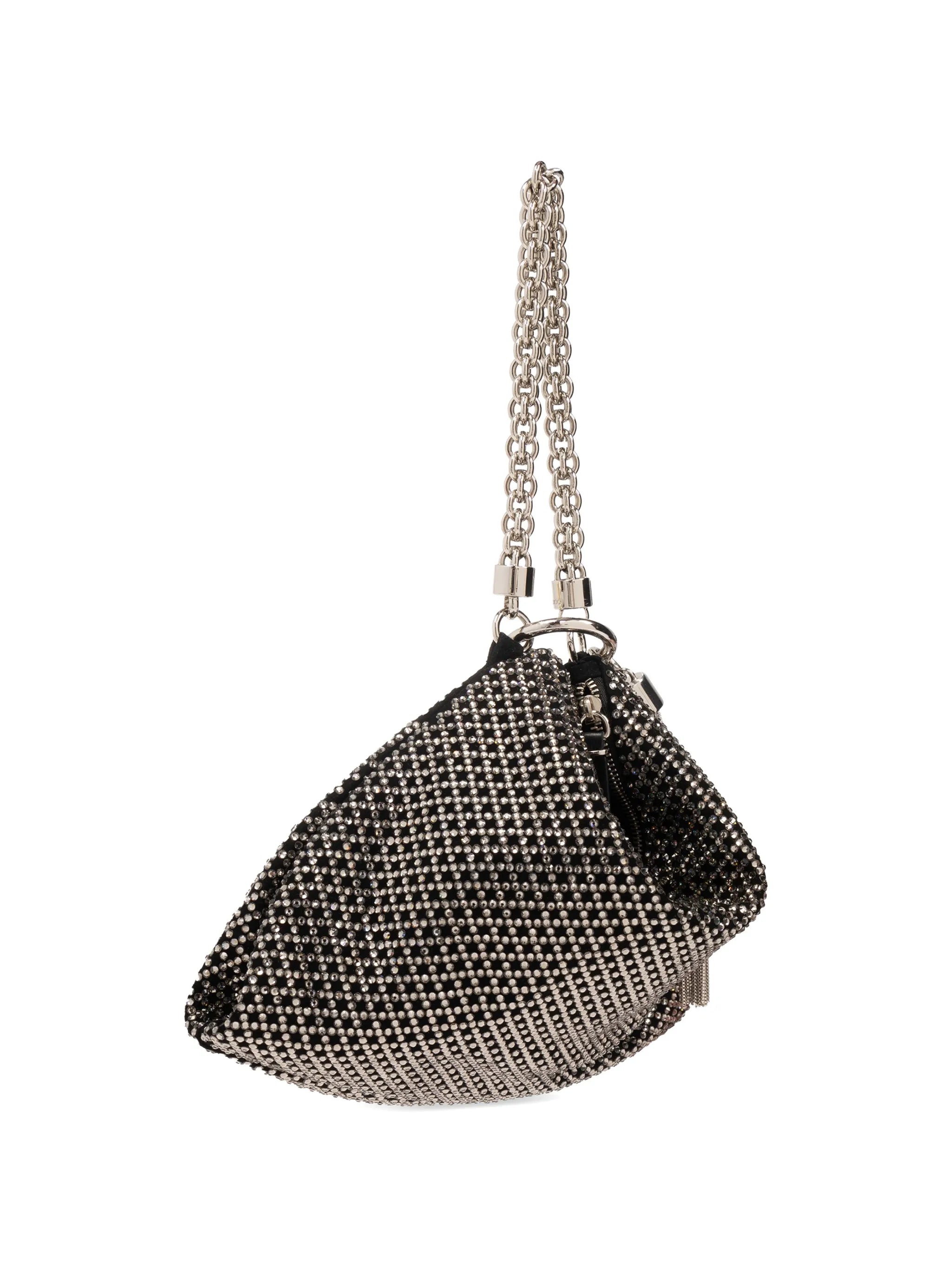 Callie crystal-embellished clutch bag