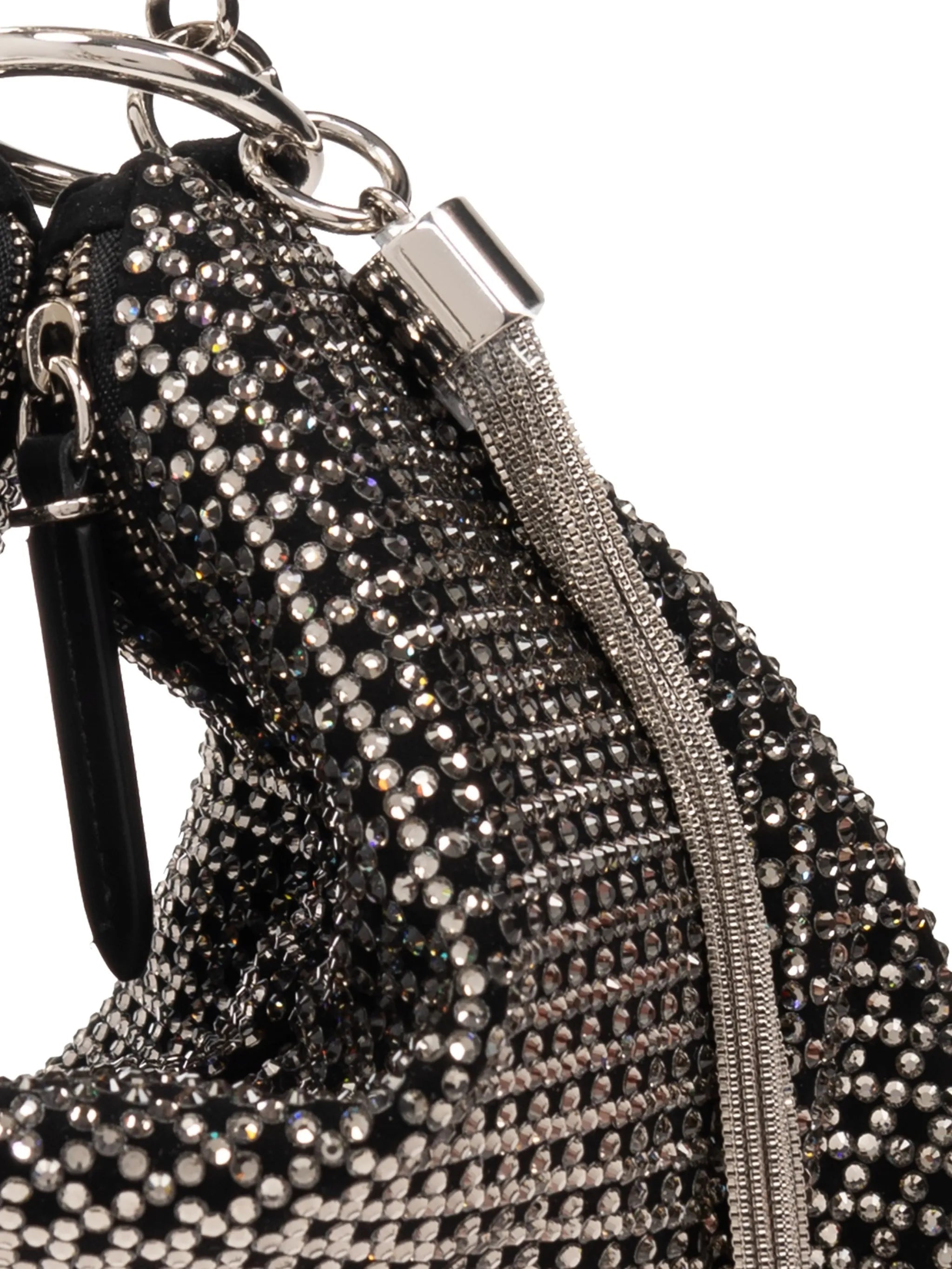 Callie crystal-embellished clutch bag