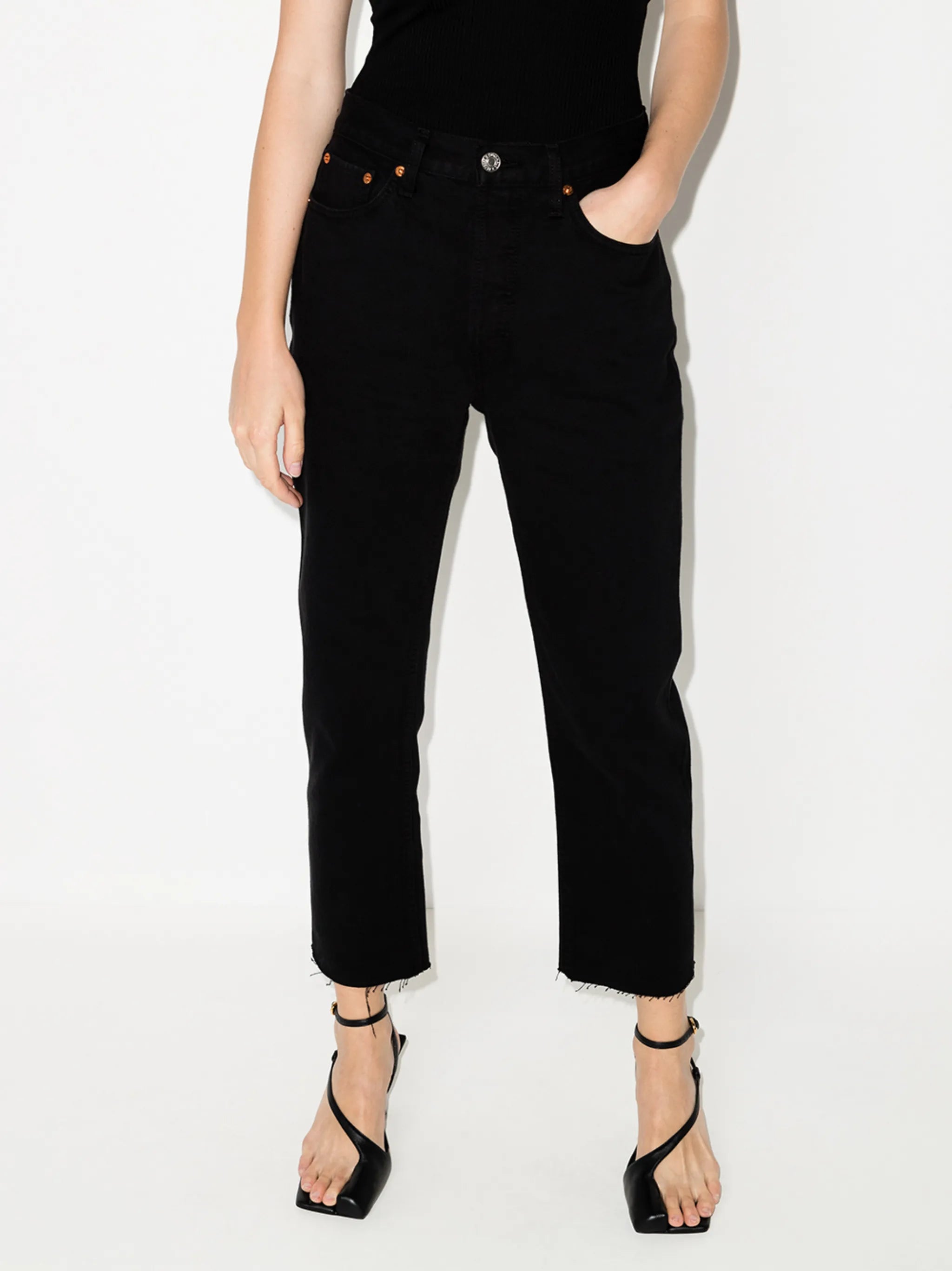 Stove Pipe high-rise jeans
