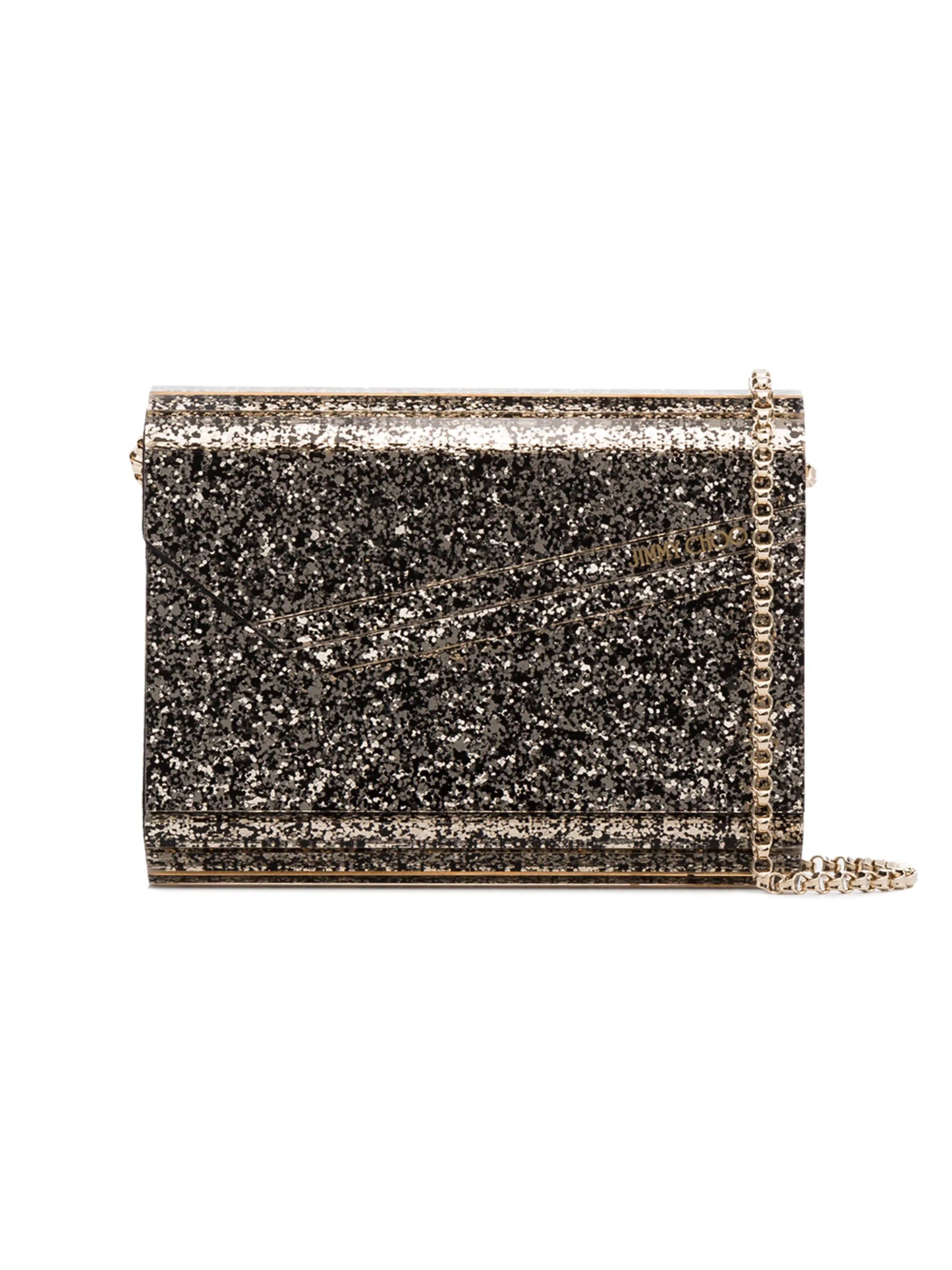 Candy glitter-detailing clutch
