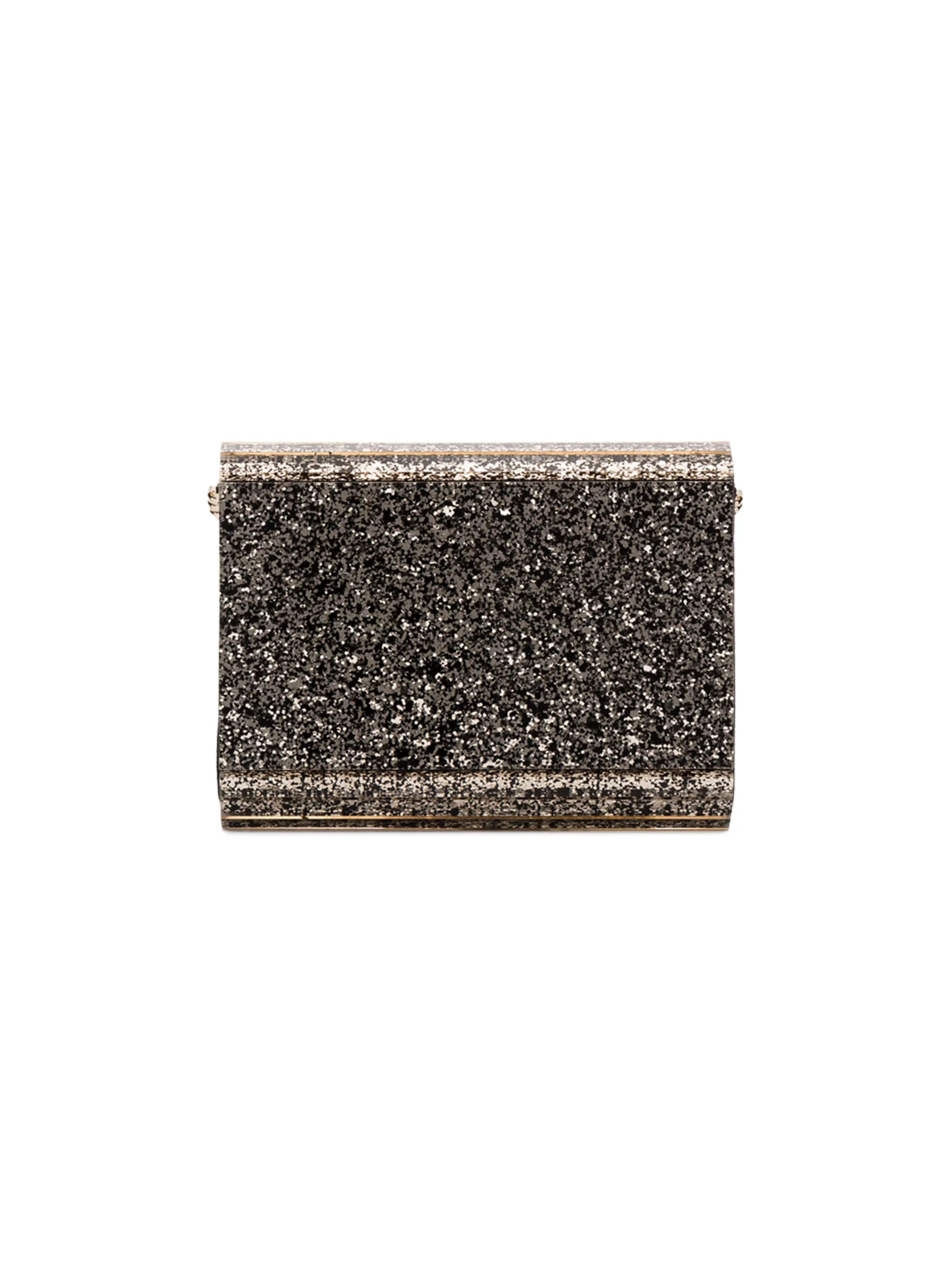 Candy glitter-detailing clutch