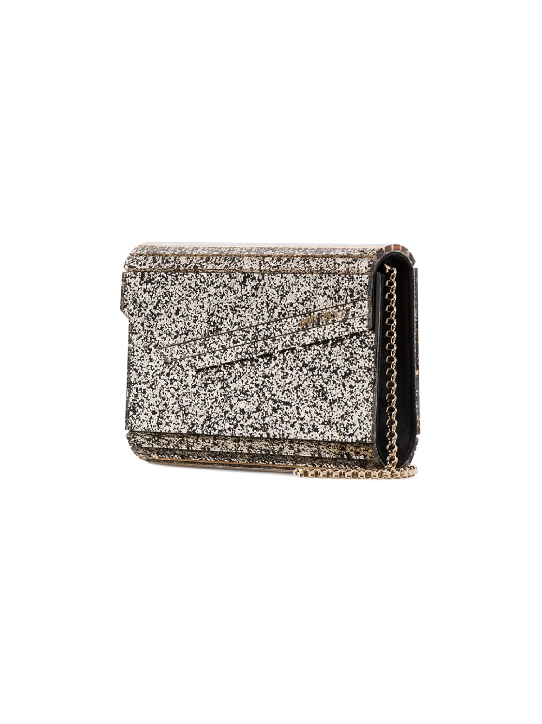 Candy glitter-detailing clutch