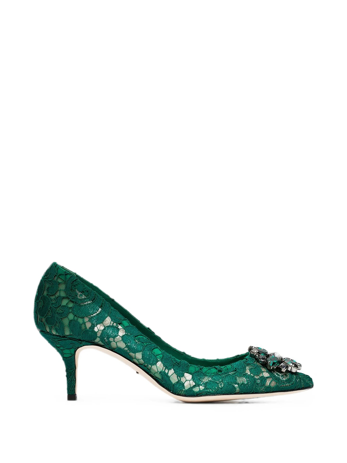 Belluci lace brooch-detail pumps