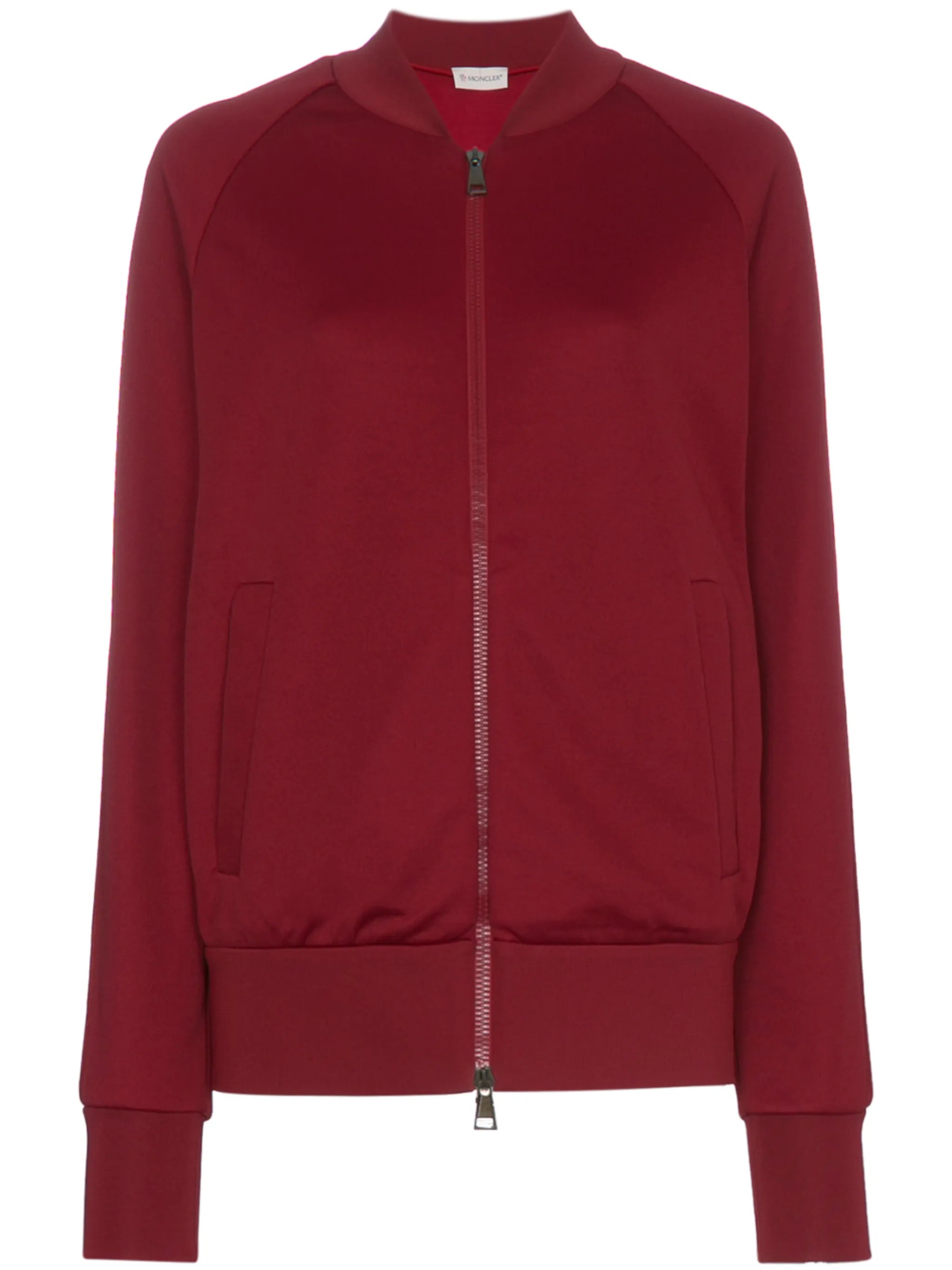 logo detail and stripe sleeve cotton-blend sweater