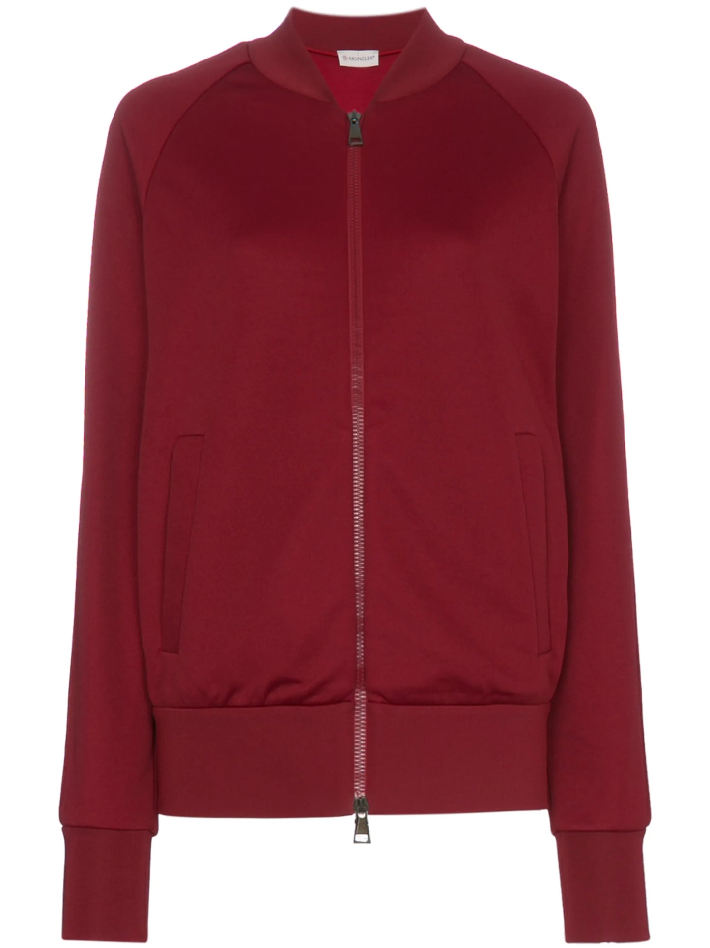 logo detail and stripe sleeve cotton-blend sweater