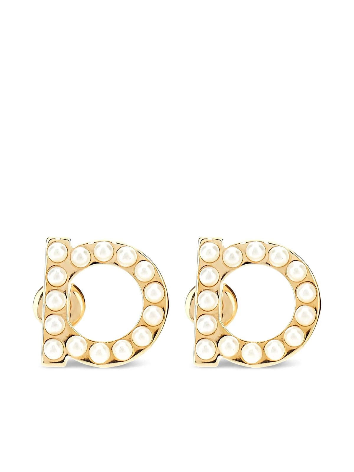 Gancini pearls earrings