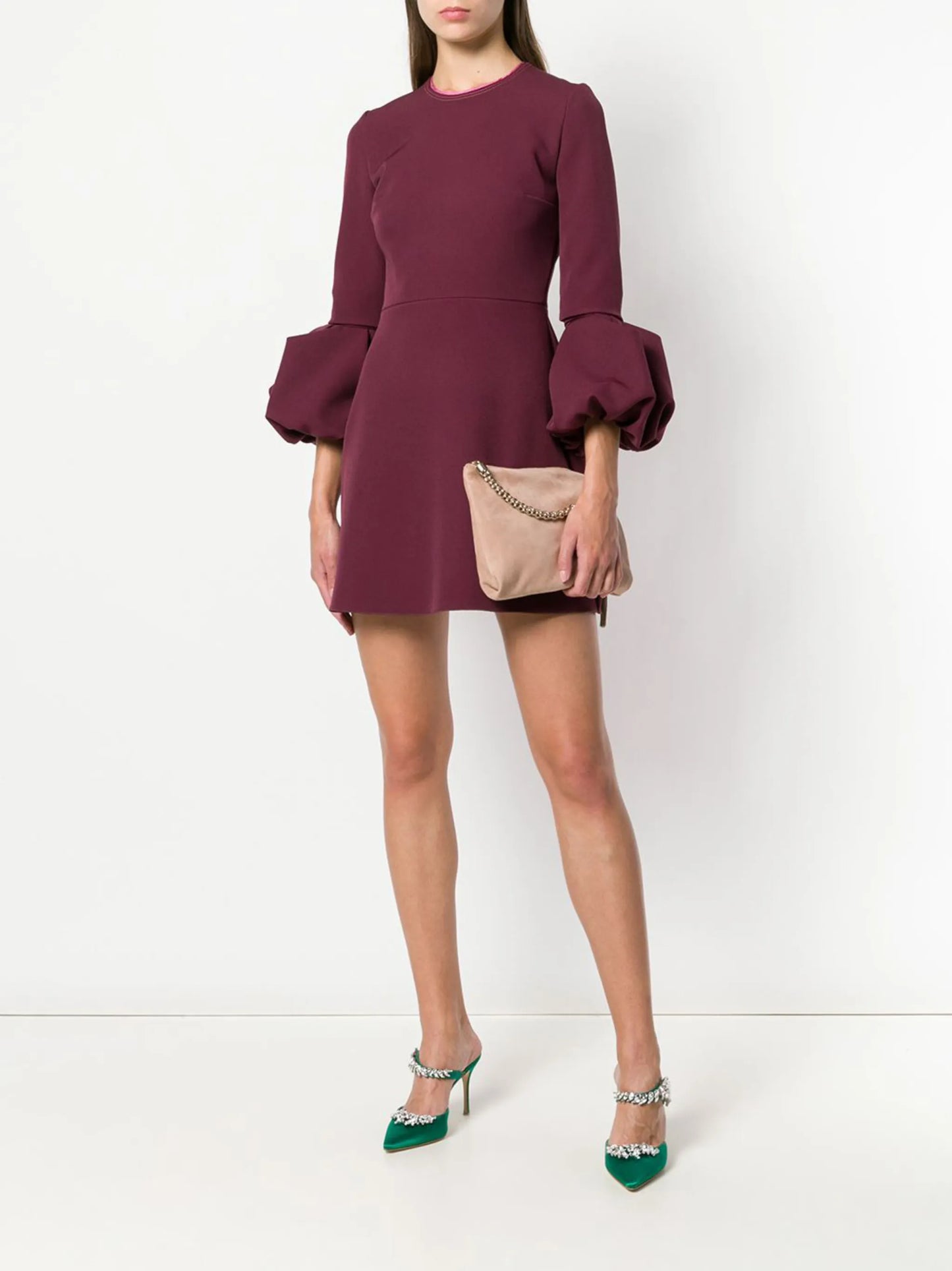 Callie suede clutch