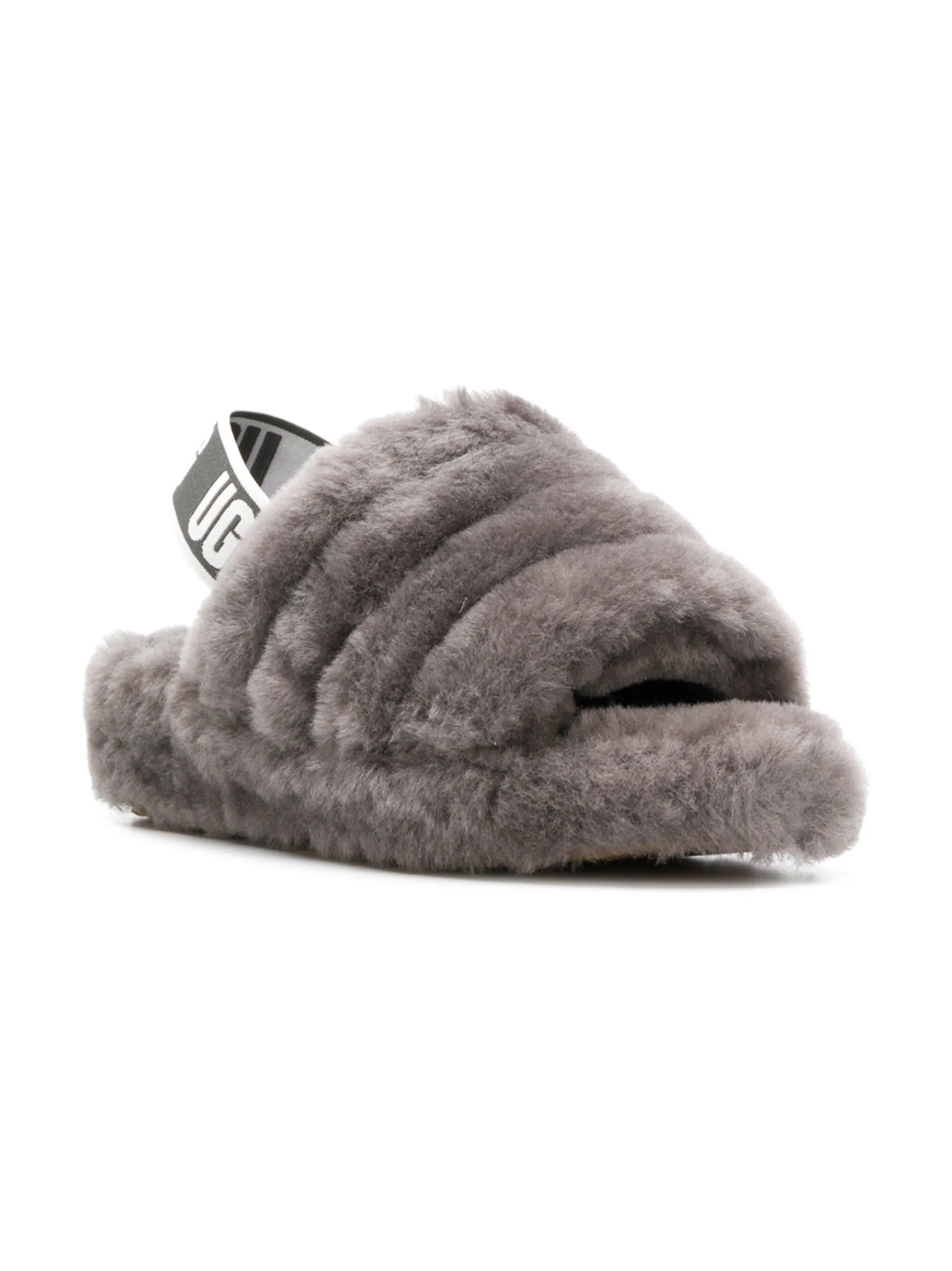 slingback woolly slippers