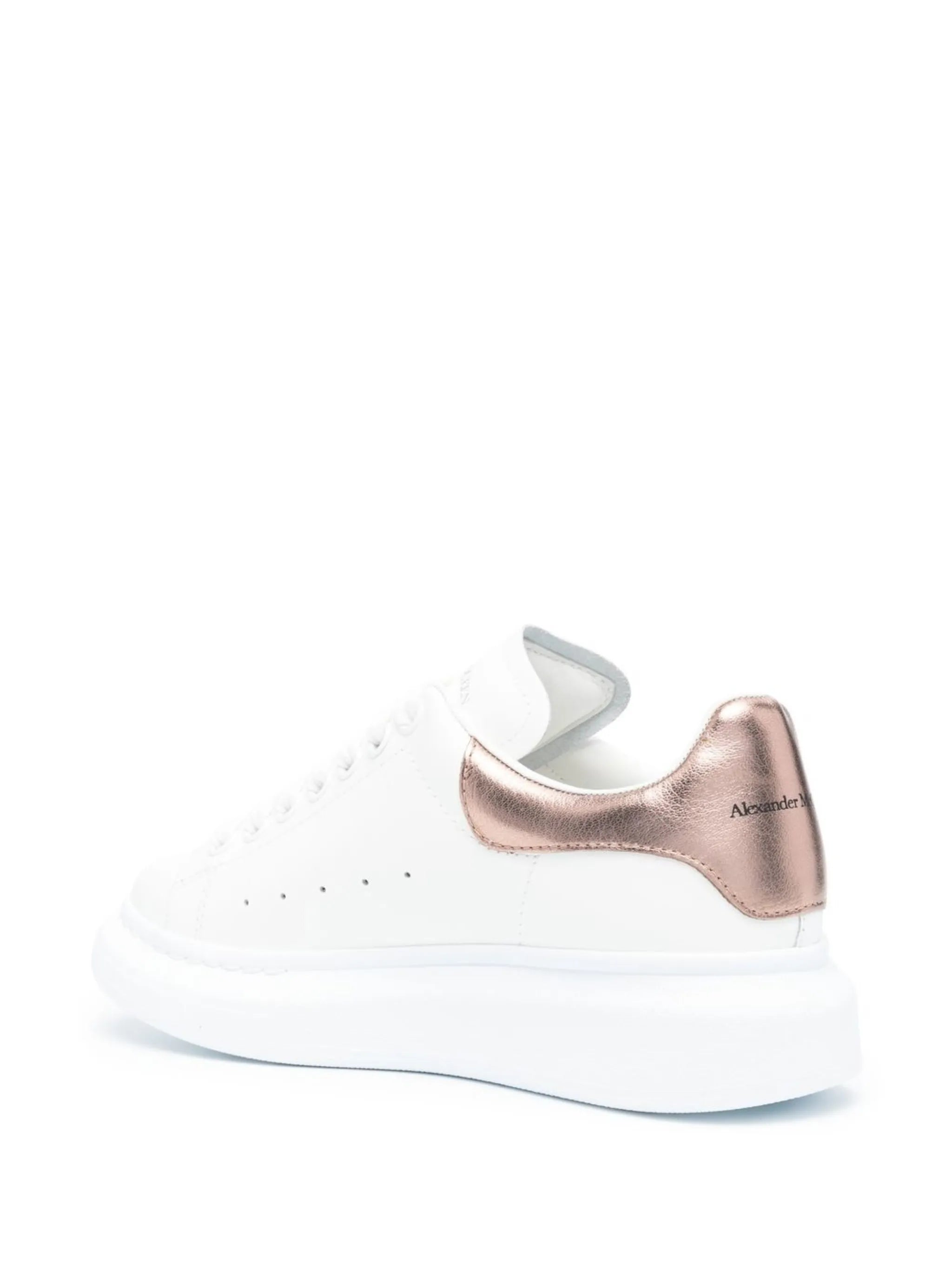 Oversized leather sneakers