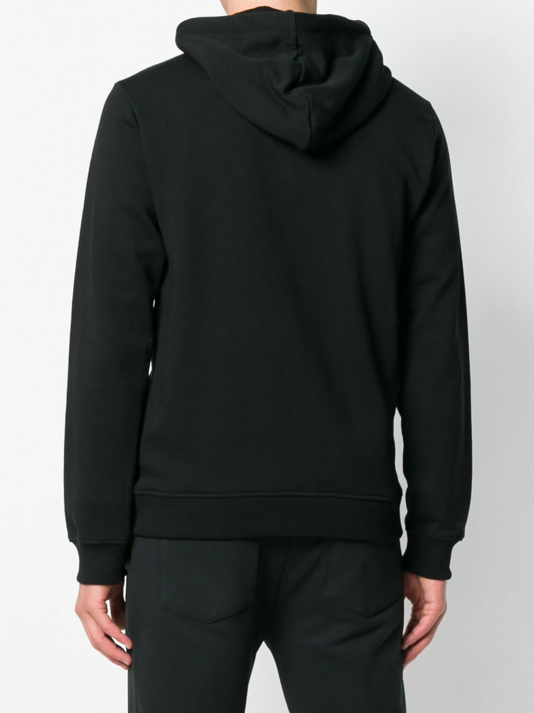 logo-embroidered cotton hoodie
